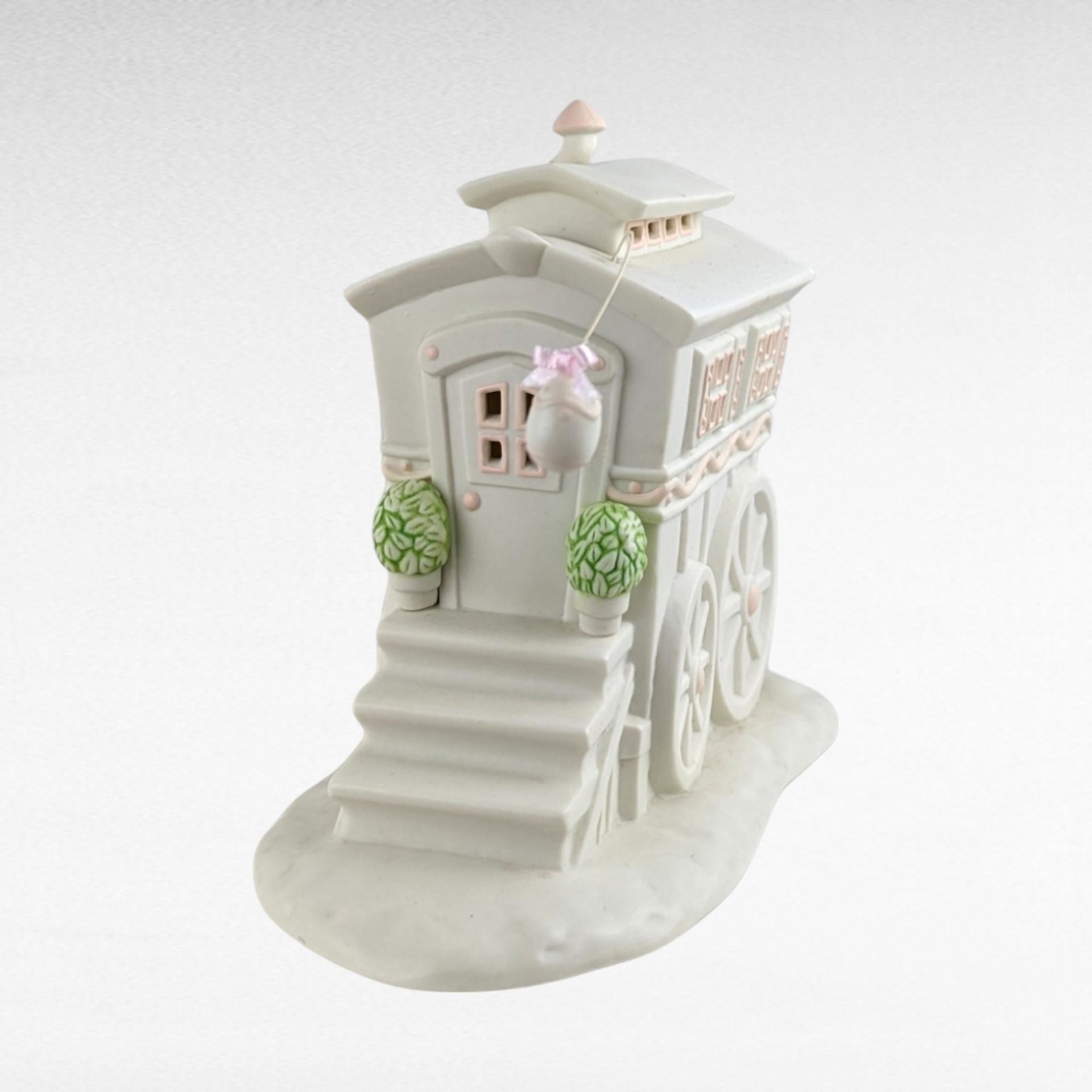 1995 Dept 56 Snowbunnies "My Woodland Wagon" | Springtime Stories | Lighted Figurine