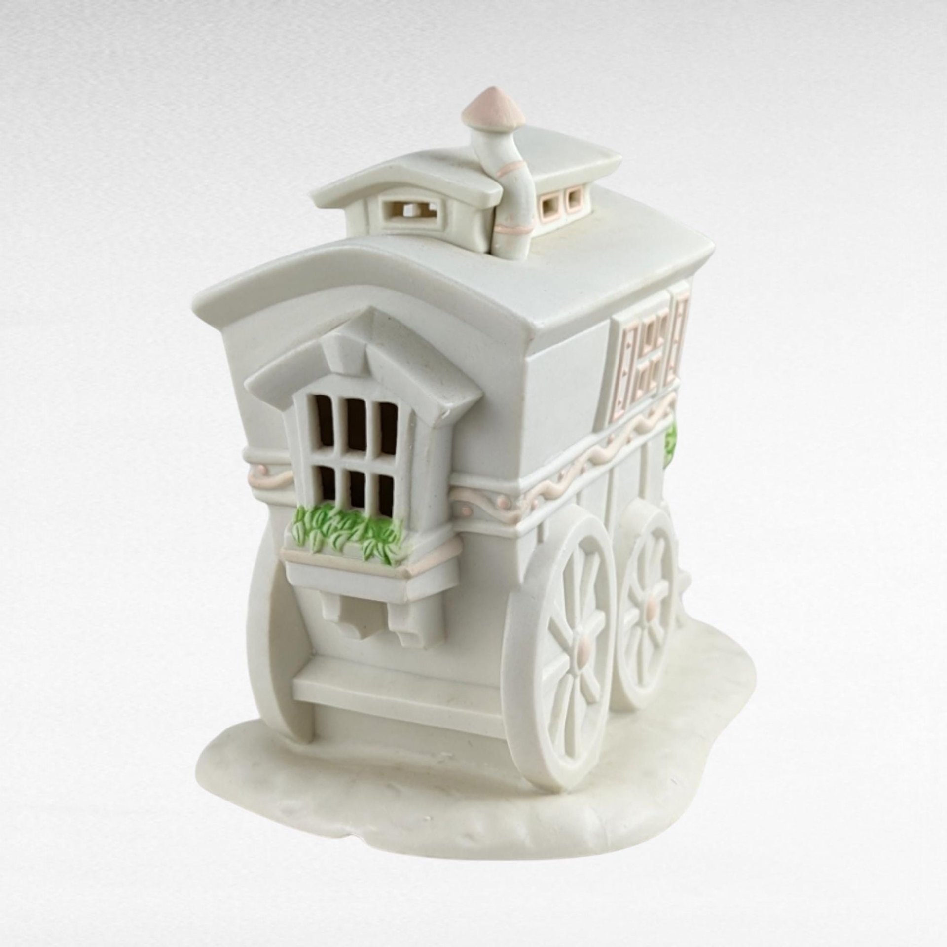 1995 Dept 56 Snowbunnies "My Woodland Wagon" | Springtime Stories | Lighted Figurine