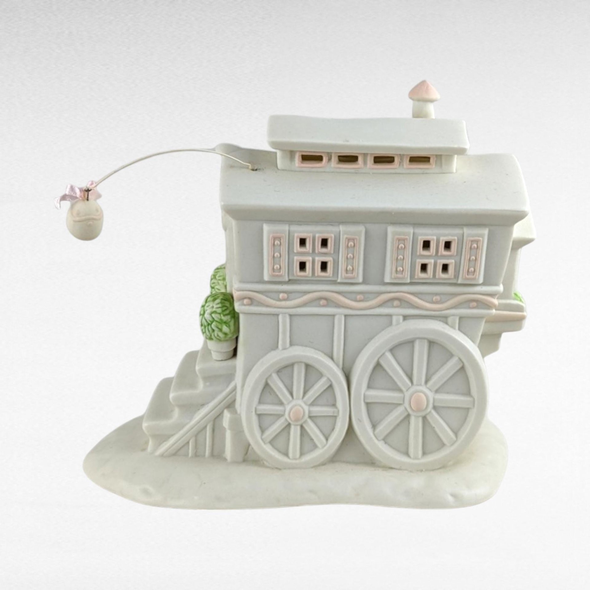 1995 Dept 56 Snowbunnies "My Woodland Wagon" | Springtime Stories | Lighted Figurine