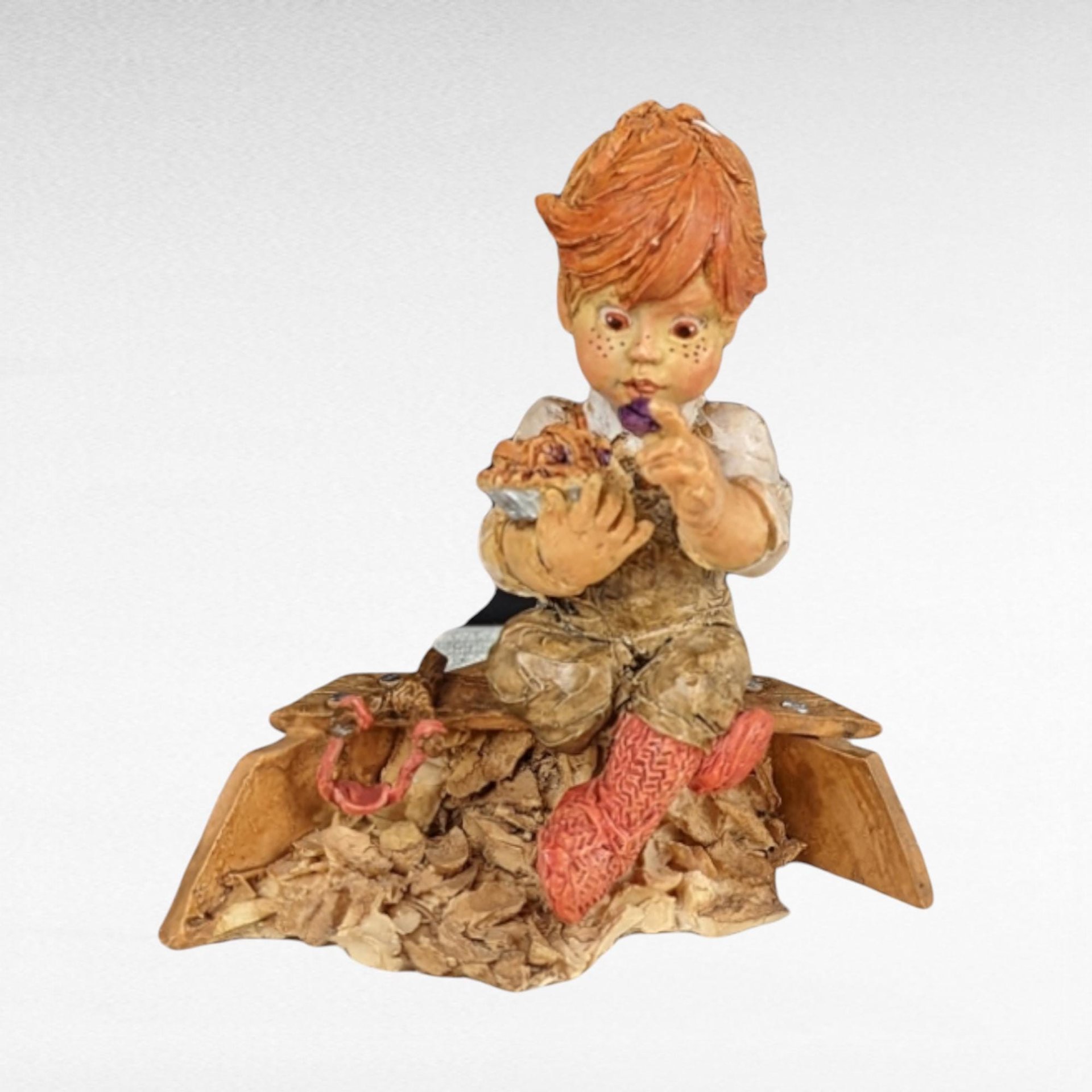 Enesco Whittle Nursery Rhymes Figures, Set of 2, Twinkle Star & Jack Horner, COA