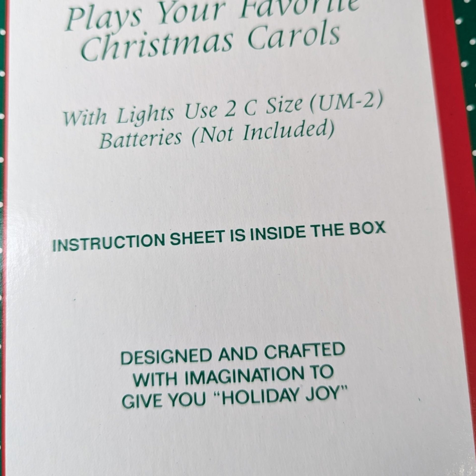 Vintage 1994 Holiday Creations Mrs. Claus, Animated & Musical, Christmas Decor, Baking Scene,  Lights/Music, SMALL IMPERECTION