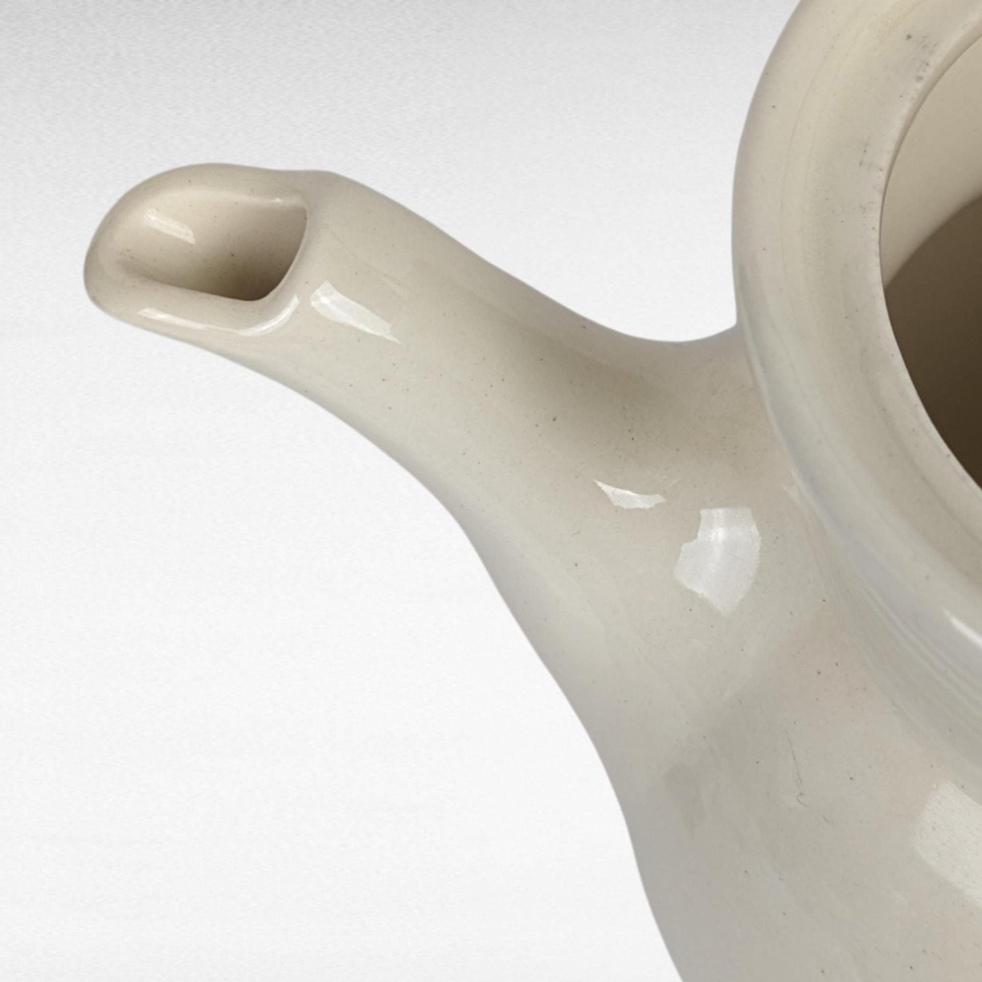 Vintage Drip-O-Lator Coffee Pot | Cream Ceramic with Pink Flowers | Retro Vase | Planter | Unique Home Decor
