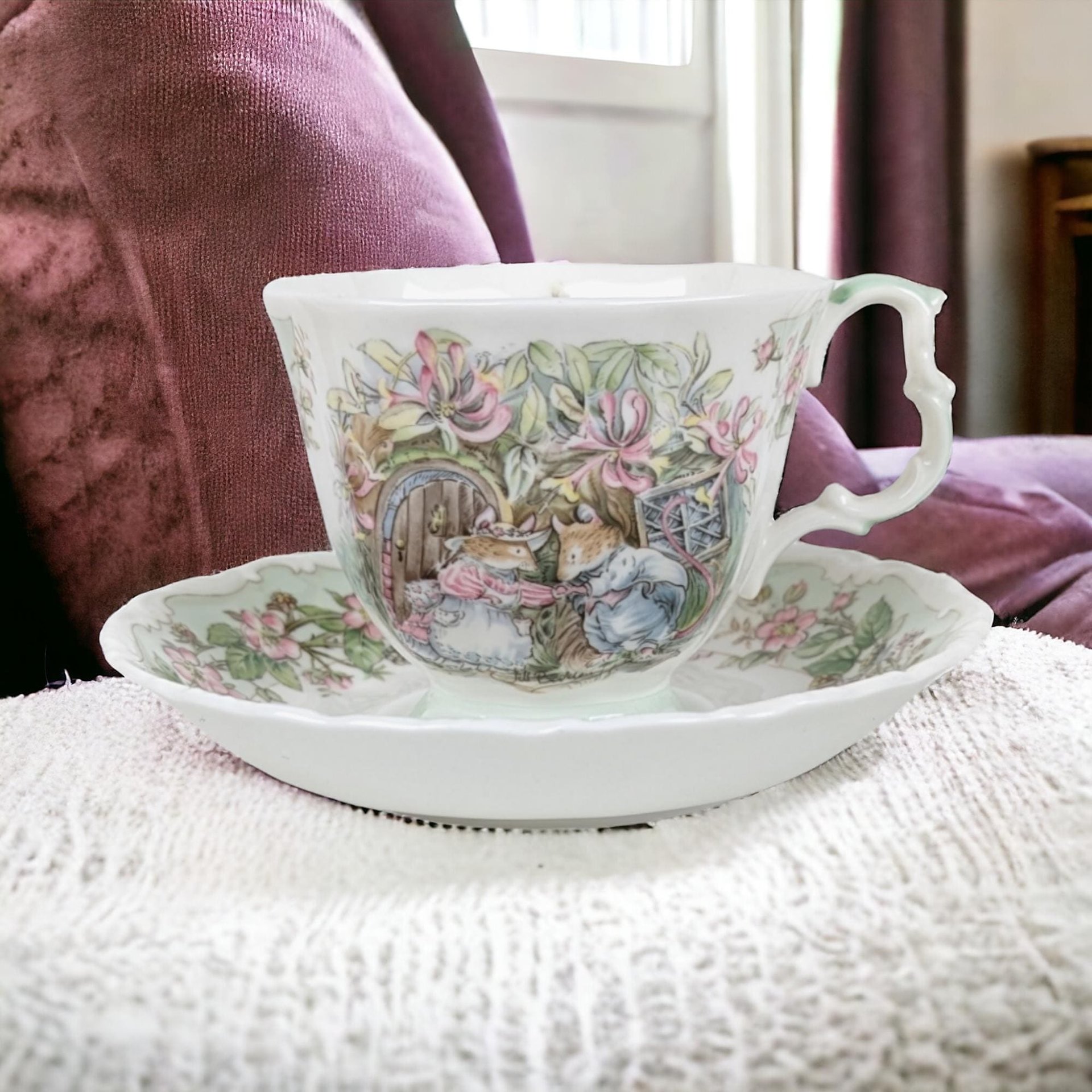 Royal Doulton Brambly Hedge "Summer" Cup and Saucer, Vintage Teacup,  Jill Barklem, Collectible China, Gift for Tea Lovers