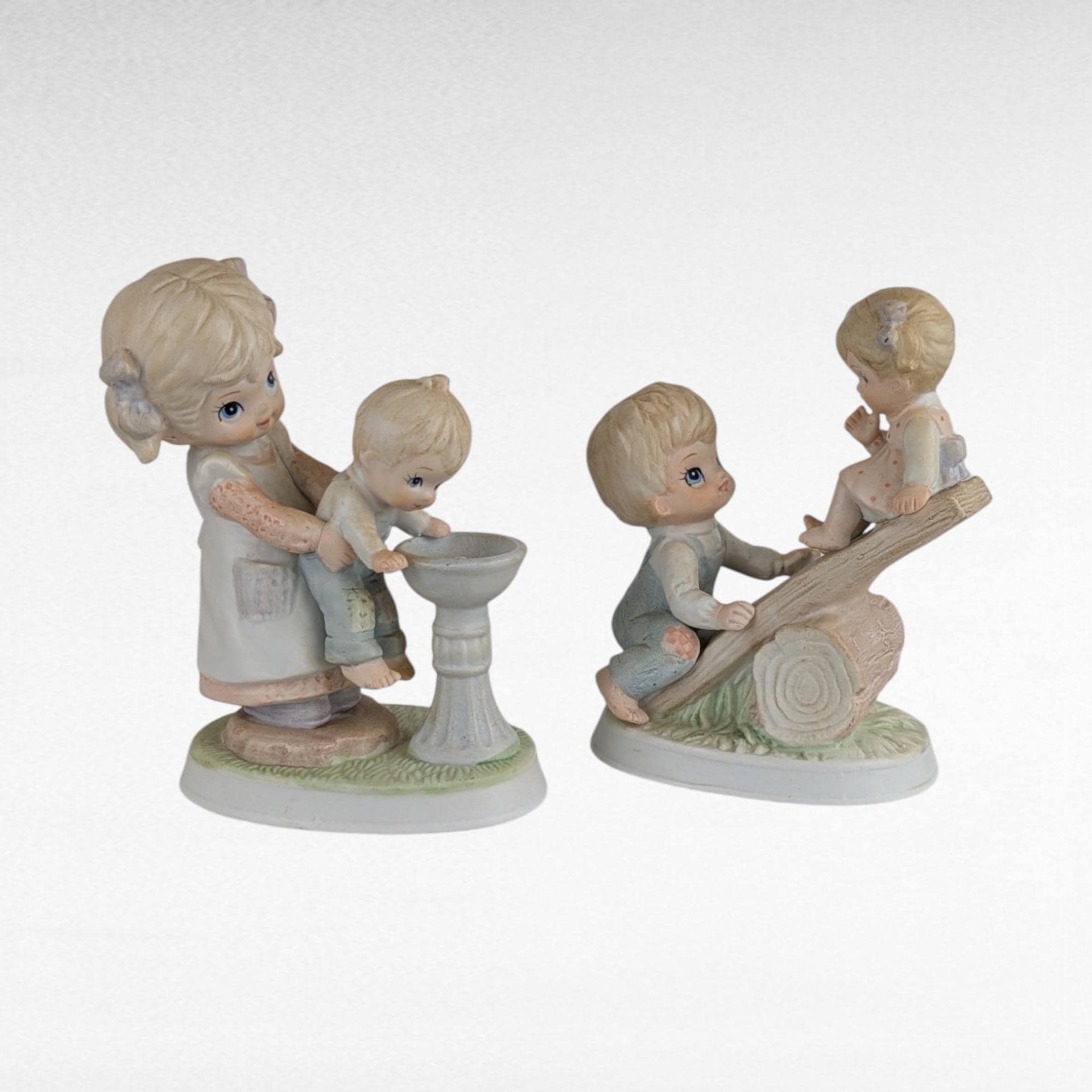 Vintage Children Figurine Lot | Homco, Ceramic, Playful Kids, Religious Figurine | Vintage Toys, Collectible Figurines, Childrens Decor
