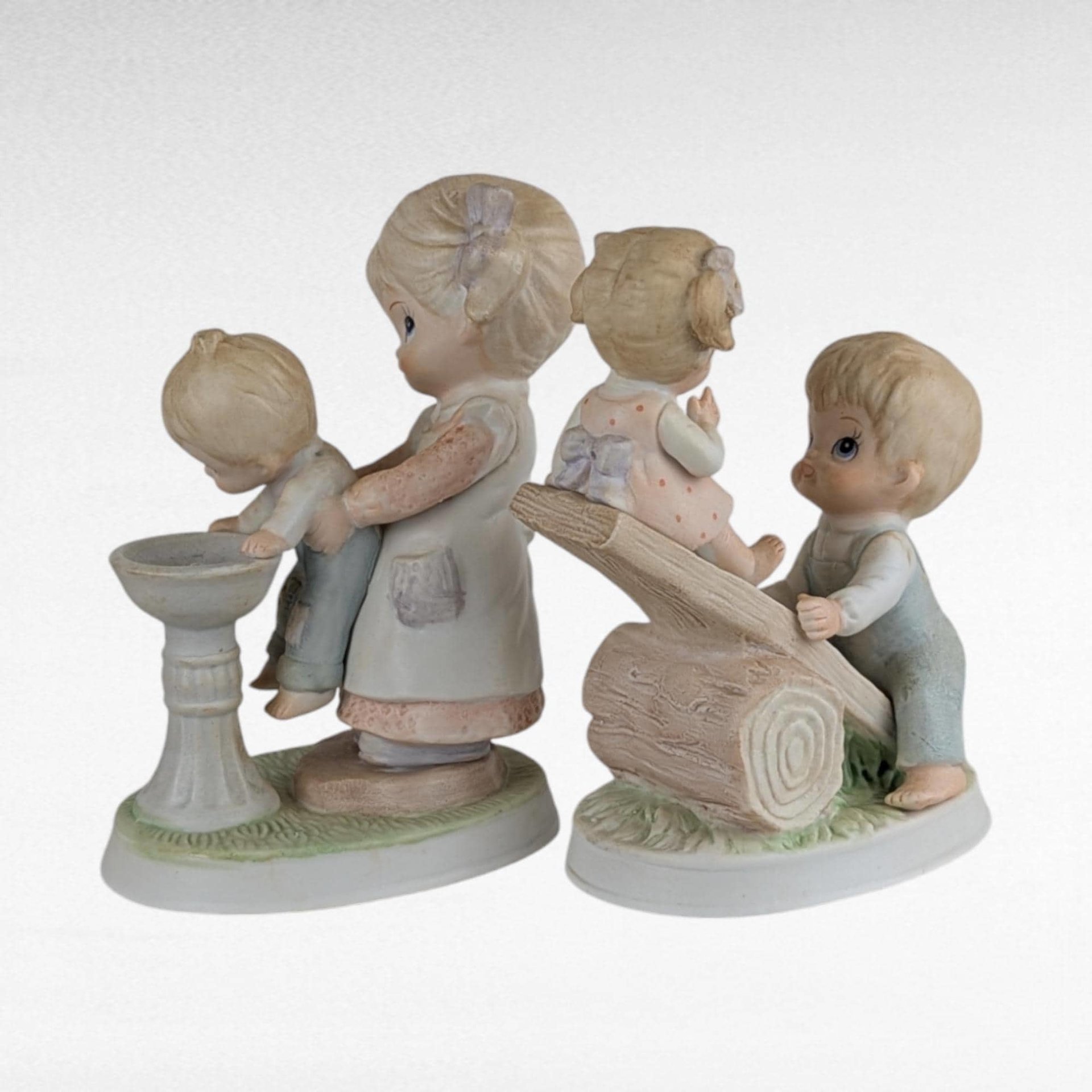 Vintage Children Figurine Lot | Homco, Ceramic, Playful Kids, Religious Figurine | Vintage Toys, Collectible Figurines, Childrens Decor