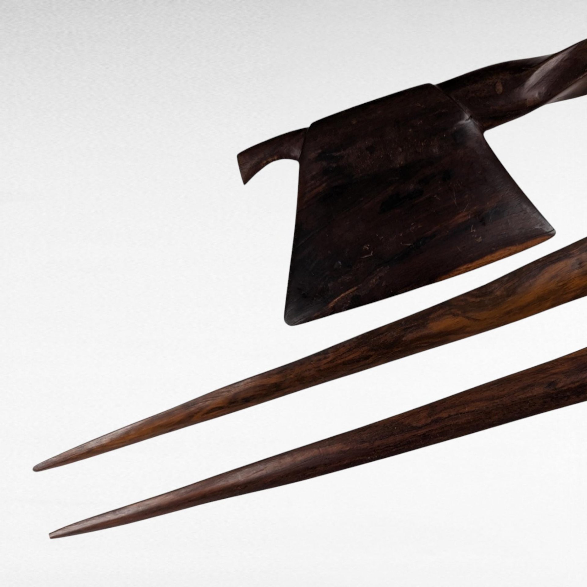 Hand Carved Wooden Sword and Axe Decorations, Tribal Art, Wall Decor,  African Art,  Ritual Weapon Replicas