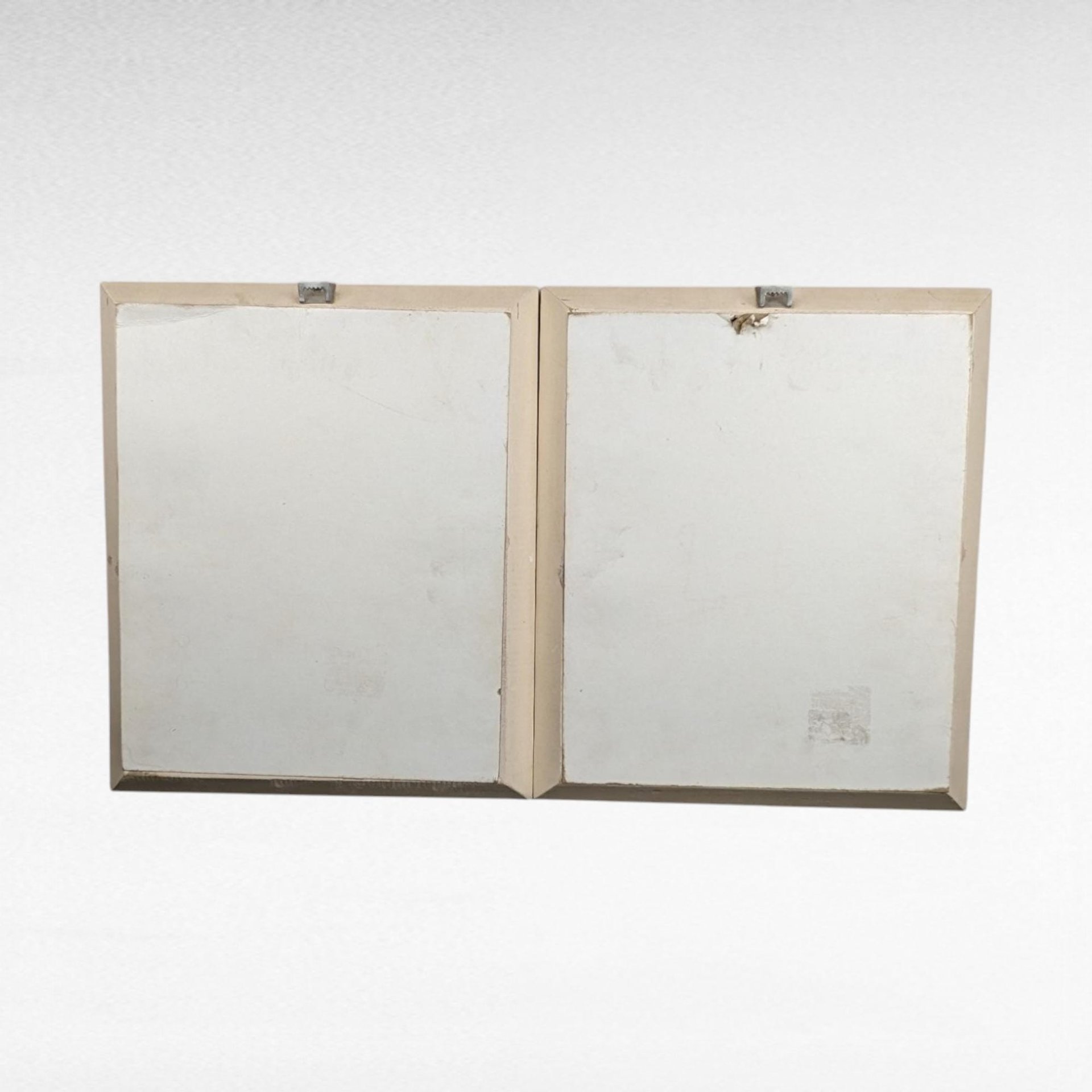 Vintage Charlot Byj Children Praying Prints | Framed Nursery Art | Religious Art | Christian Decor | 12.5 x 10.75 Inch