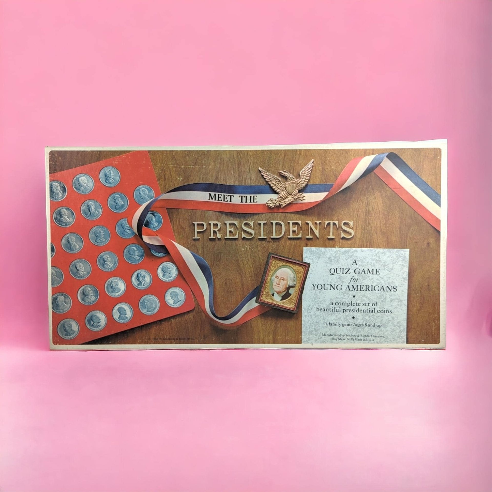Vintage 1965 Meet the Presidents Quiz Game, Educational Game, History Game,  Homeschooling,  Collectible Game