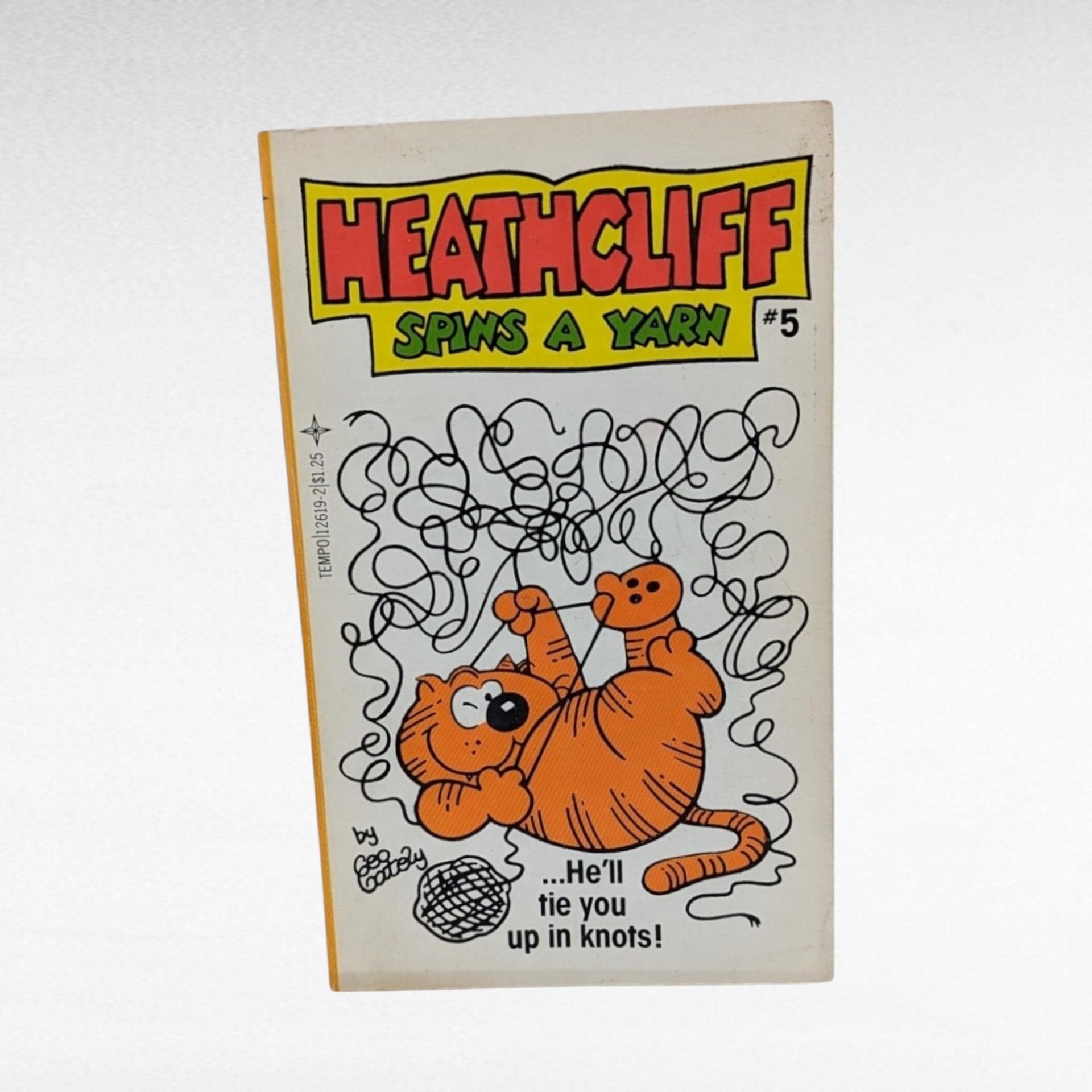 Vintage Heathcliff Book Set, 4 Children's Comic Books, 1980s Kids' Literature, Collectible Paperbacks, Gift for Cat Lovers