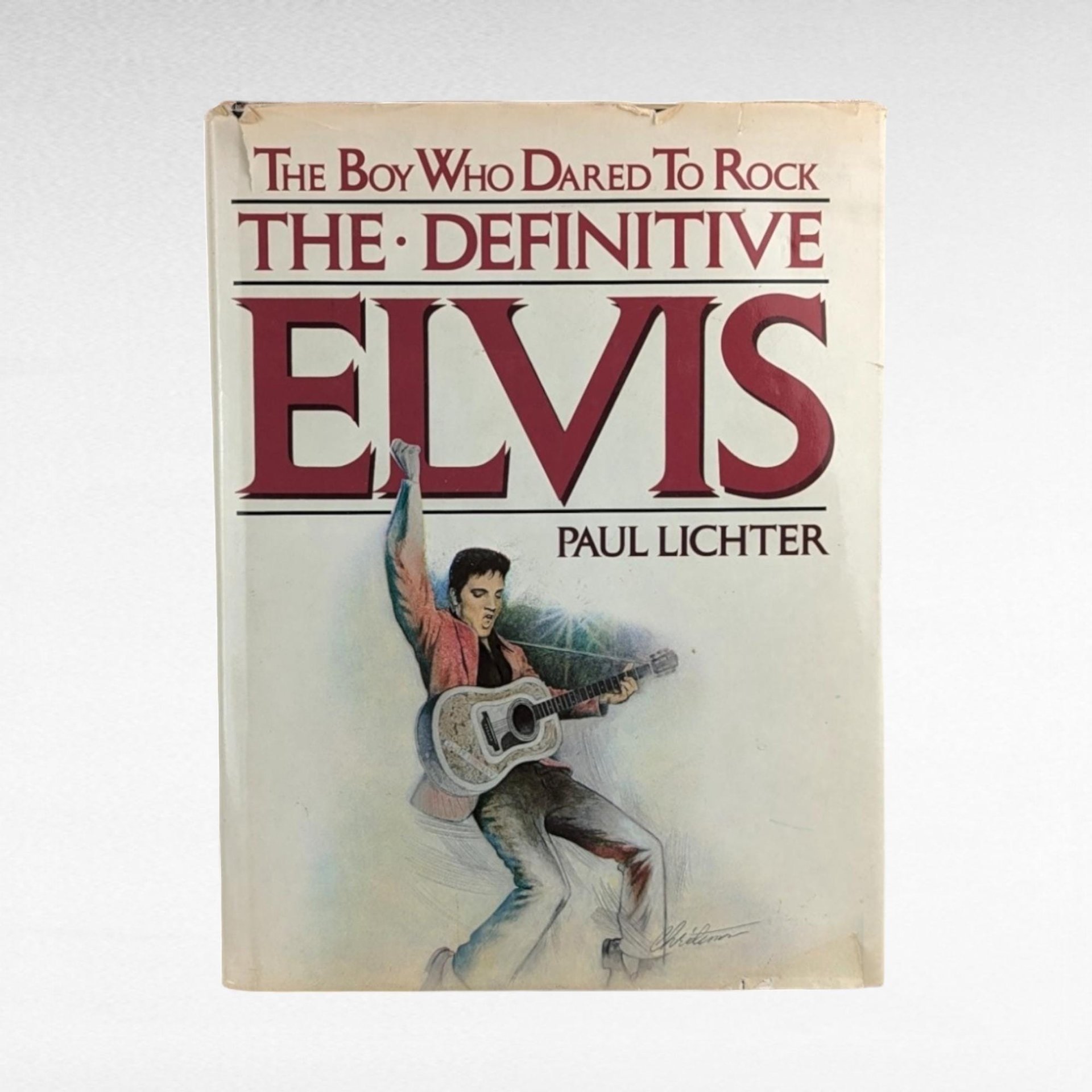 1982 The Definitive Elvis Biography, "The Boy Who Dared to Rock" by Paul Lichter, Music History Book, Rock and Roll Collectible
