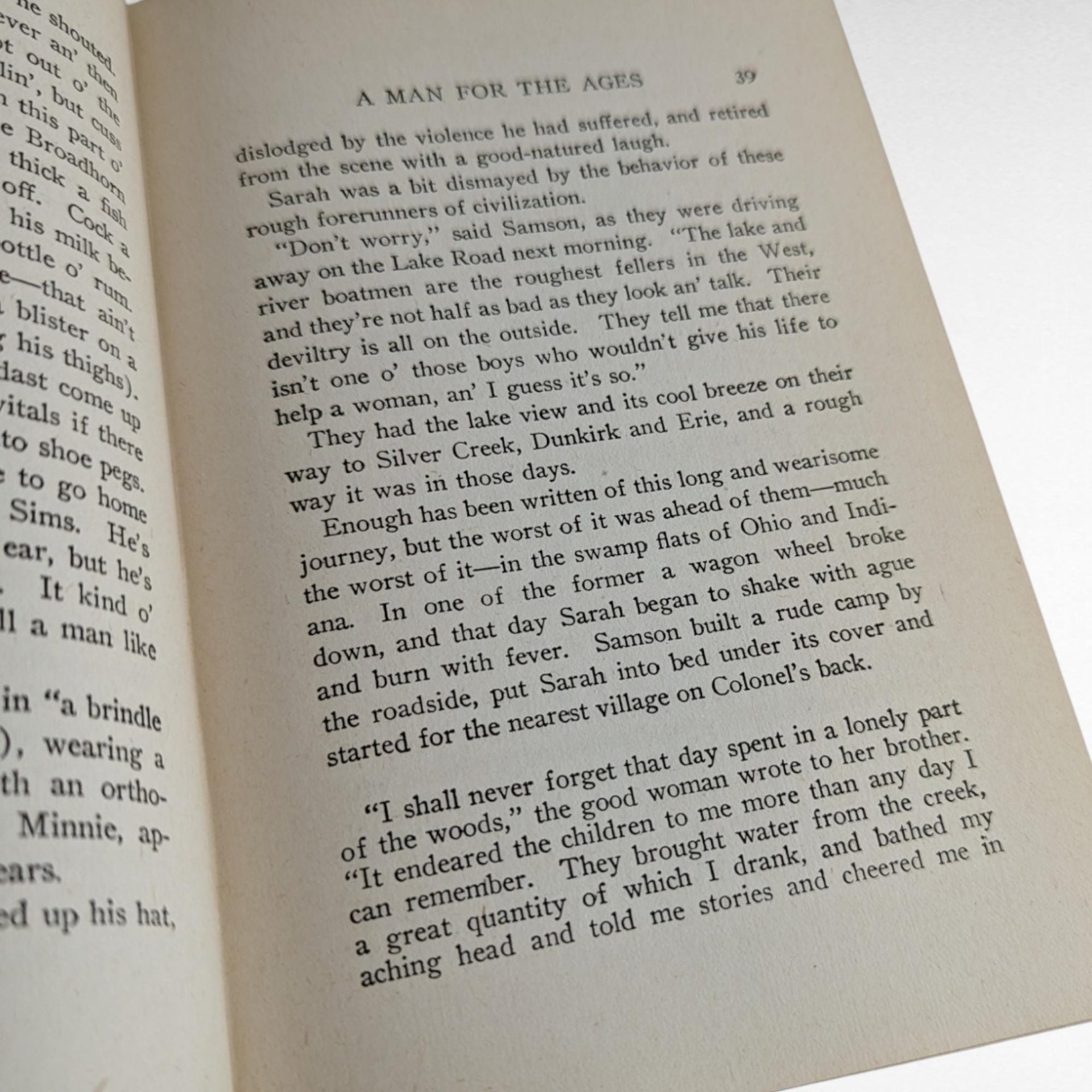 1919 A Man for the Ages | Antique Book by Irving Bacheller | Illustrated | Historical Fiction | Abraham Lincoln | Gift for Reader