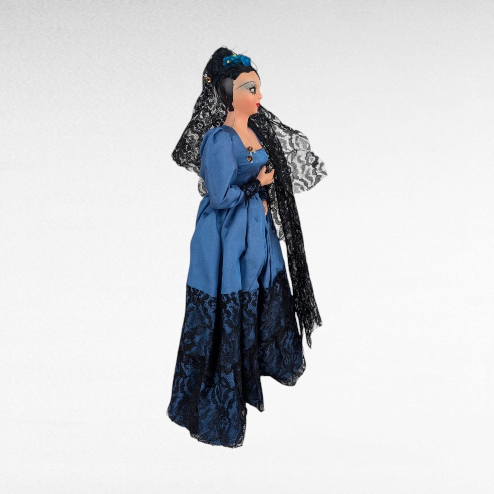 Vintage Spanish Doll, Flamenco Dancer Doll,  Traditional Spanish Dress Doll, Collectible Doll,  Spanish Decor, Gift for Doll Collectors