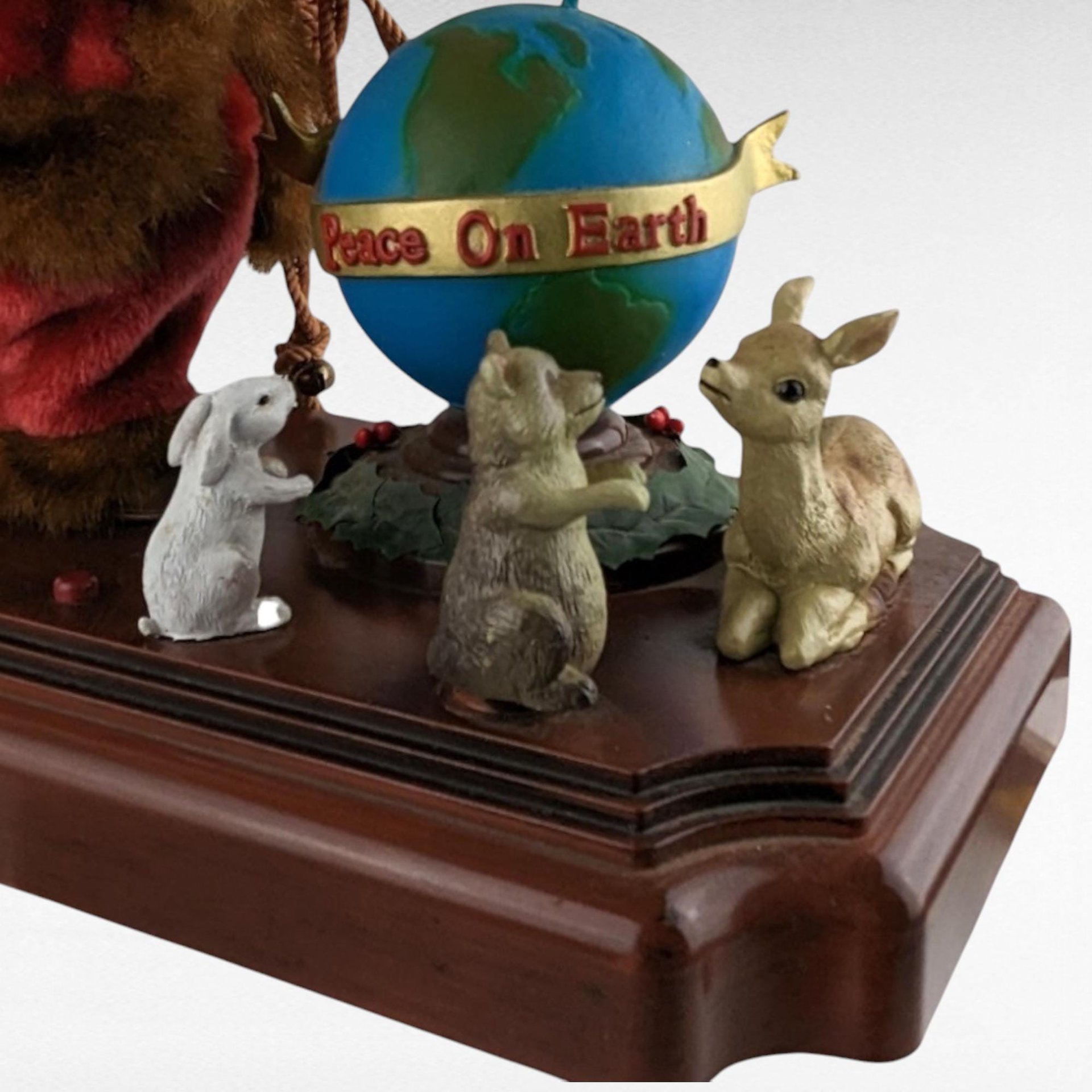 Vintage Gemmy Animated Santa with Globe | Musical Christmas Decor | "Peace on Earth" Santa | Holiday Display