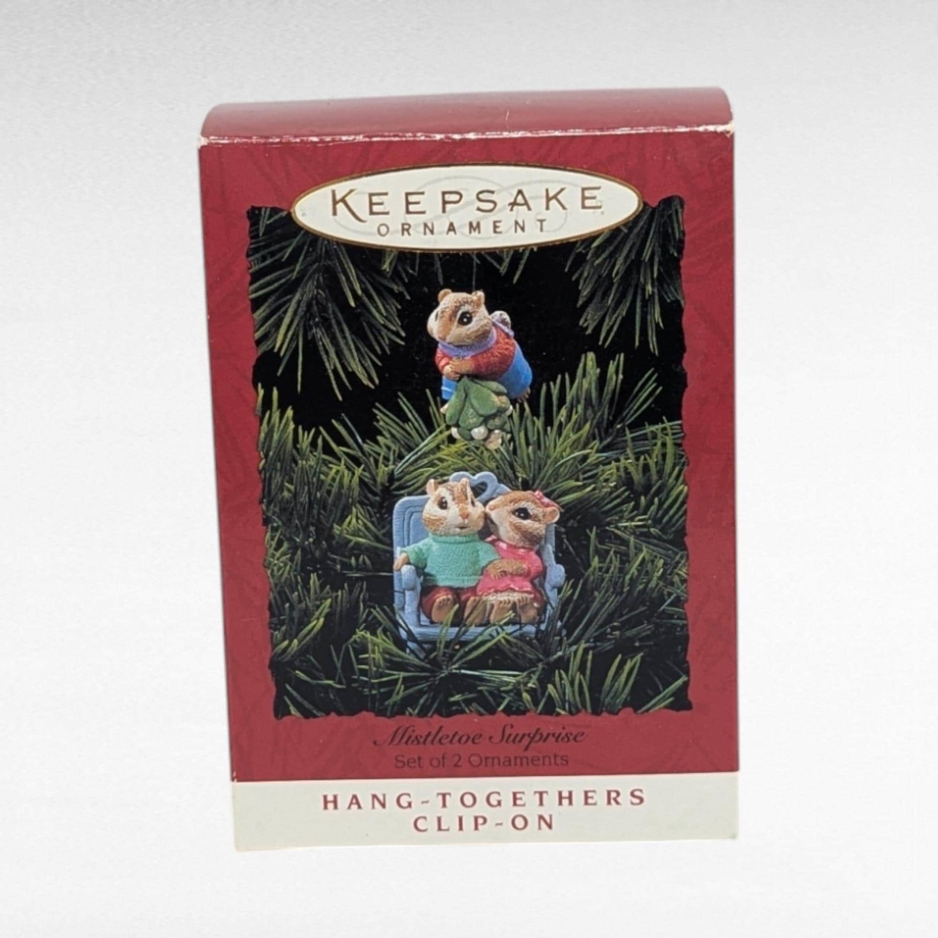 Vintage Hallmark Ornament Lot - 90s Keepsake Ornaments with Boxes - Mickey, Elves, Santa, & More