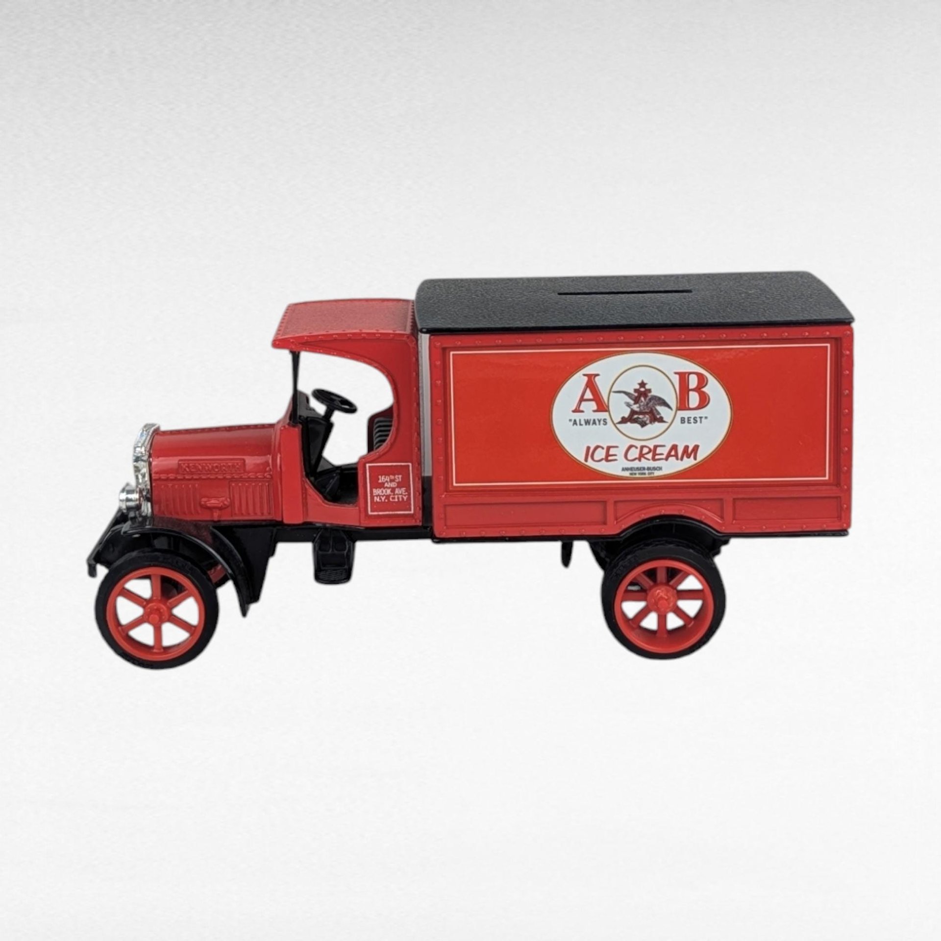 Vintage Anheuser-Busch Diecast Banks - ERTL Kenworth & Hawkeye Trucks - With Boxes
