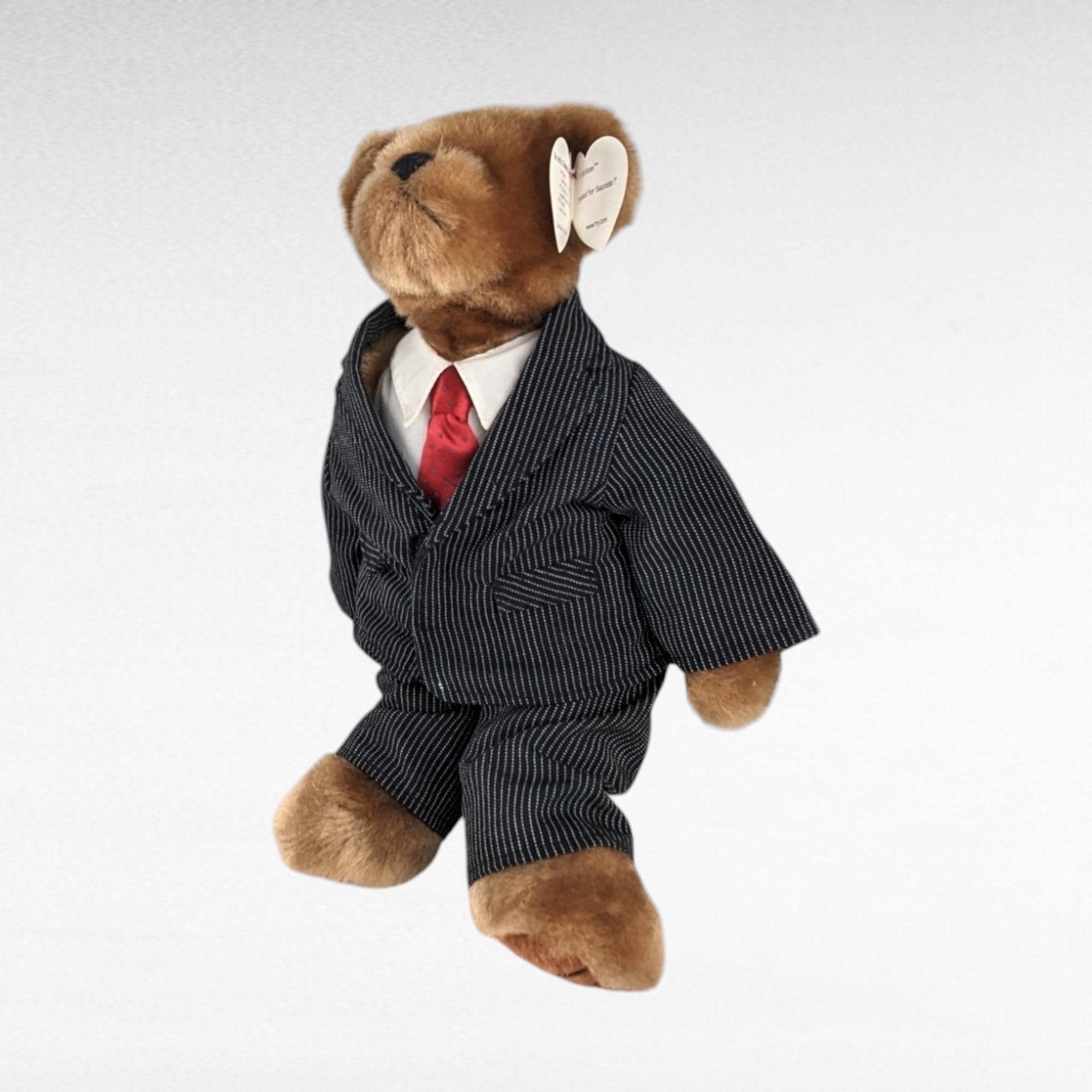 Vintage 1993 Ty Attic Treasures William Bear | "Dressed for Success" Plush Bear | Collectible Bear with Tag | 90s Toy