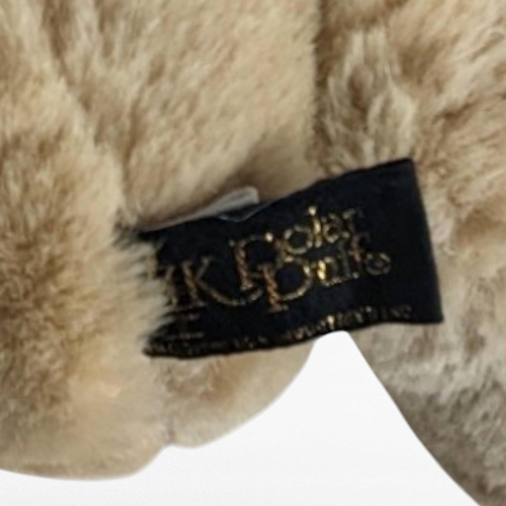 Vintage Tan Polar Puff Teddy Bear | 18-inch Plush Bear | Movable Limbs | Collectible Toy