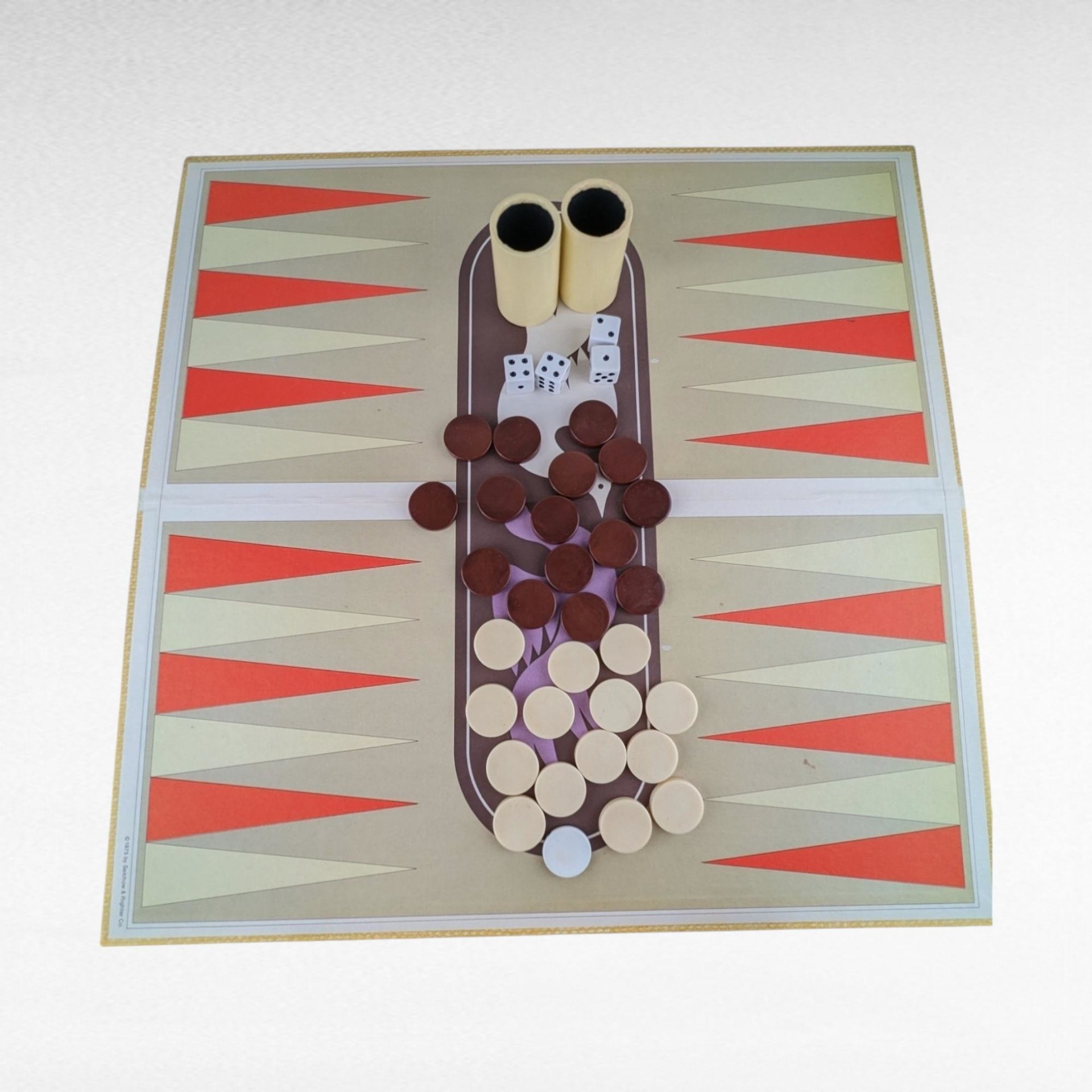Vintage 1975 Backgammon Game | Selchow & Righter | Classic Board Game | Retro Game