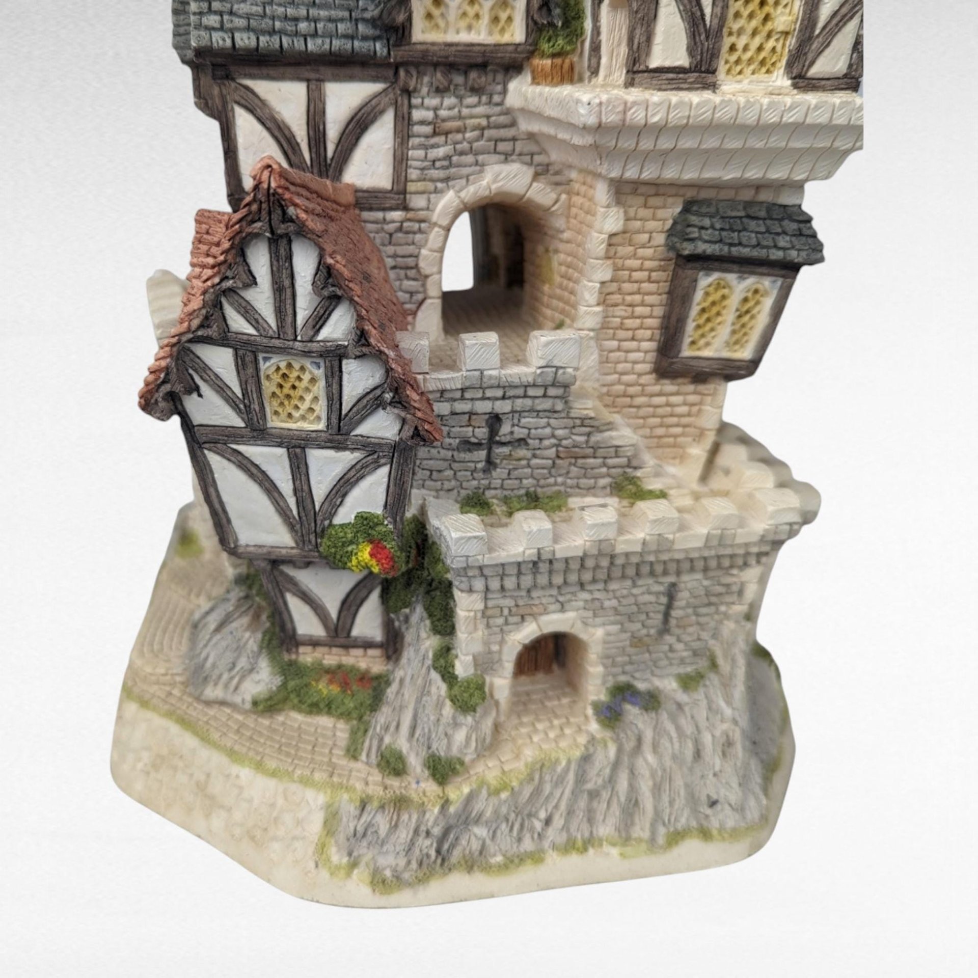 1991 David Winter Castle in the Air, Signed, Collectible Fantasy Cottage, Whimsical Decor, Unique Gift