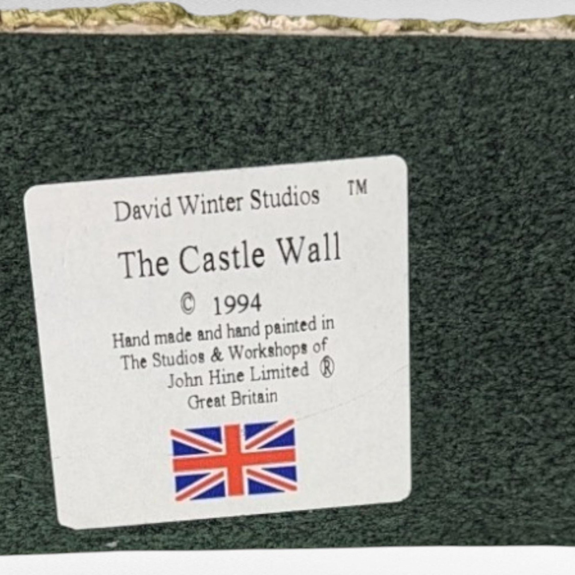 1994 David Winter Cottages "The Castle Wall" | Vintage Collectible | Architectural Figurine