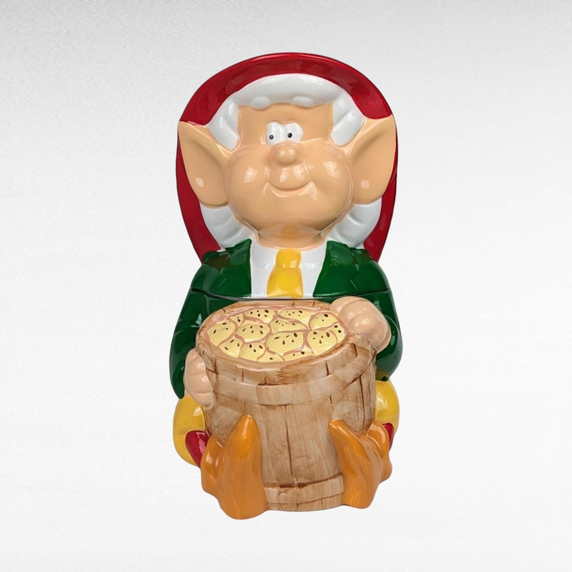 Vintage Ernie Keebler Elf Cookie Jar | Ceramic | with Original Box