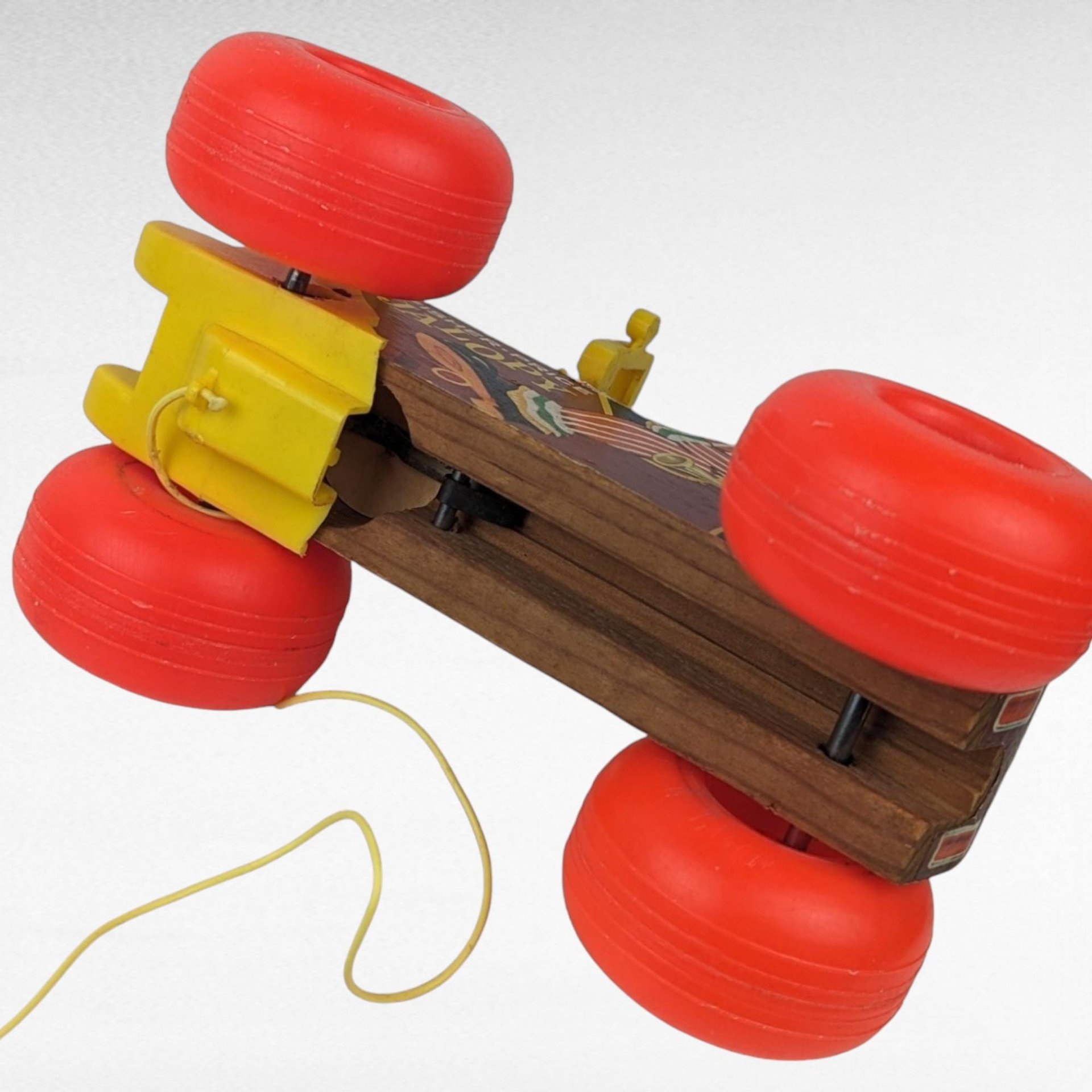 Vintage Fisher Price Jalopy Pull Toy | Classic Wooden Toy Car | Collectible Toy | 1960s Toy | Gift for Toddler