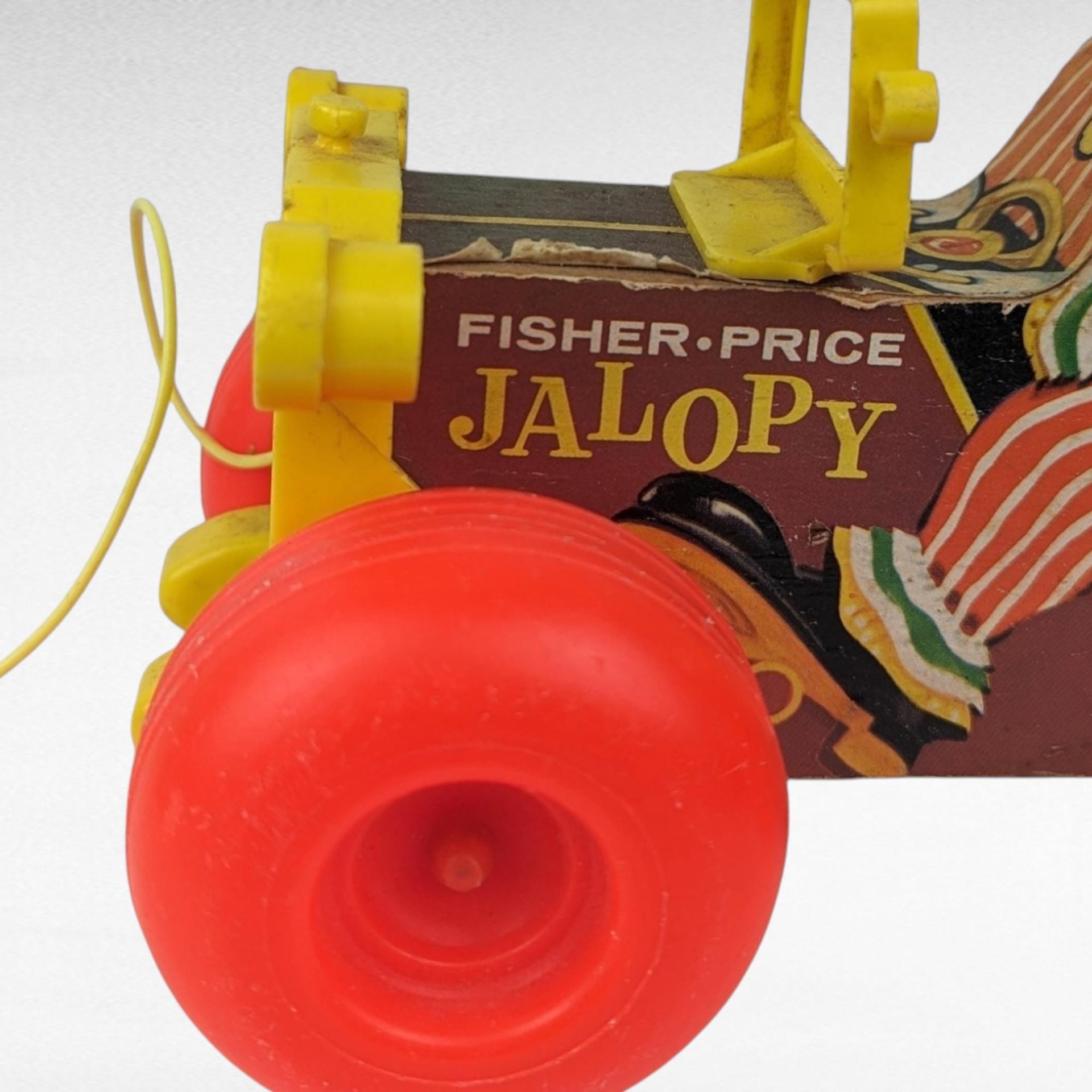 Vintage Fisher Price Jalopy Pull Toy | Classic Wooden Toy Car | Collectible Toy | 1960s Toy | Gift for Toddler