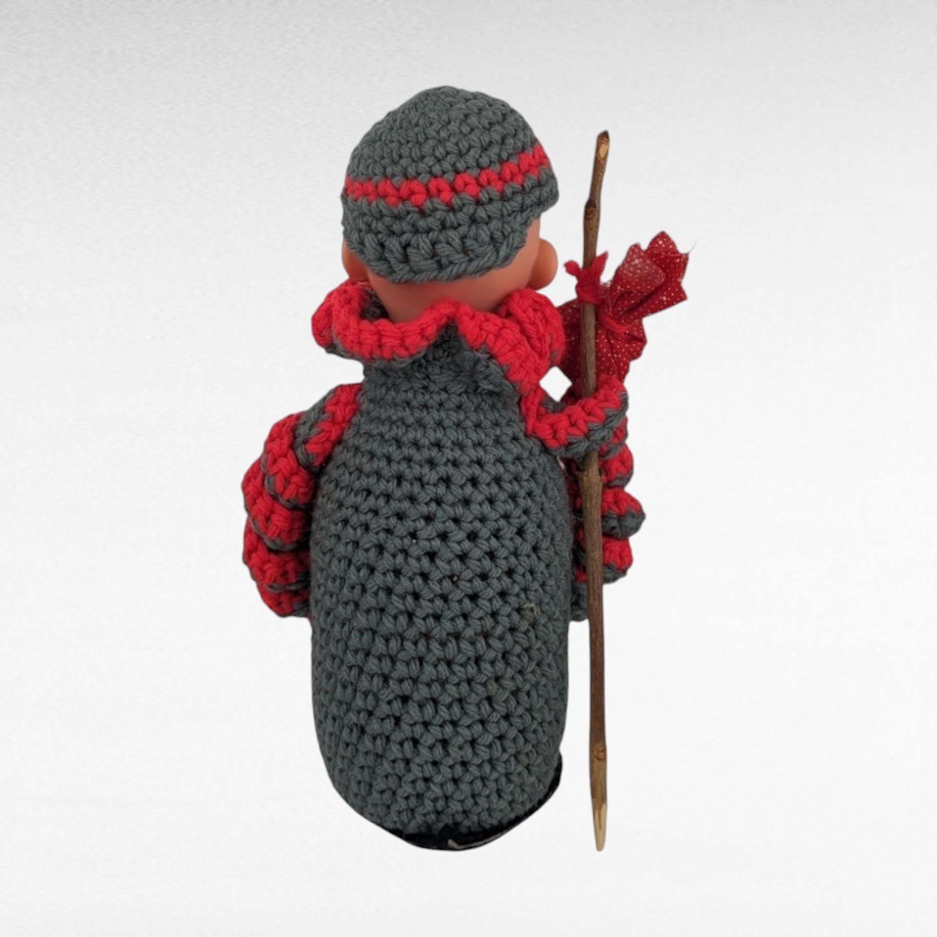 Vintage Hand Crocheted Hobo Clown Doll | Handmade Clown | Crochet Doll | Collectible Doll | Unique Gift