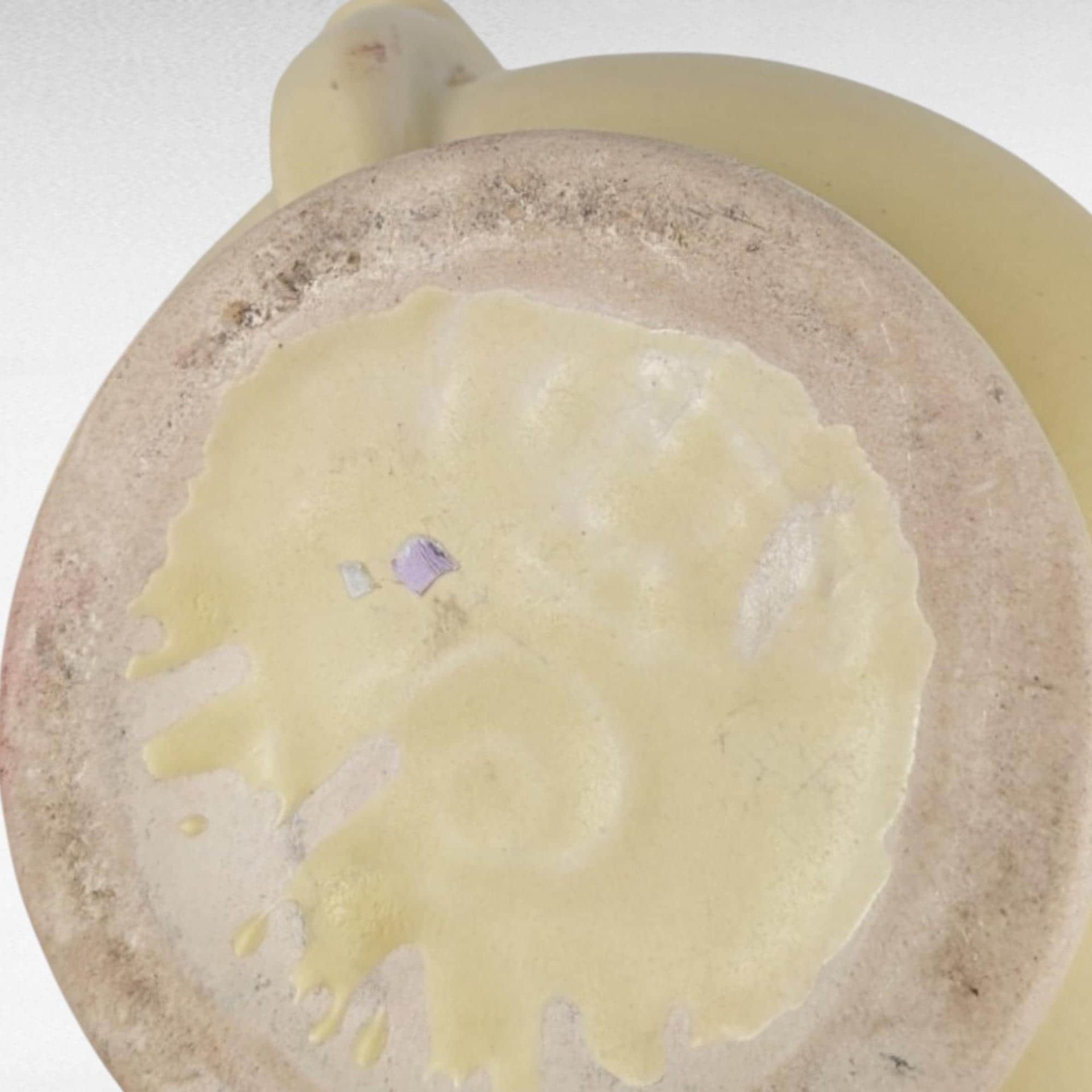 Vintage McCoy Blossomtime Yellow Vase | Art Deco Pottery |  Floral Vase |  Collectible Vase | Home Decor | Has Crack