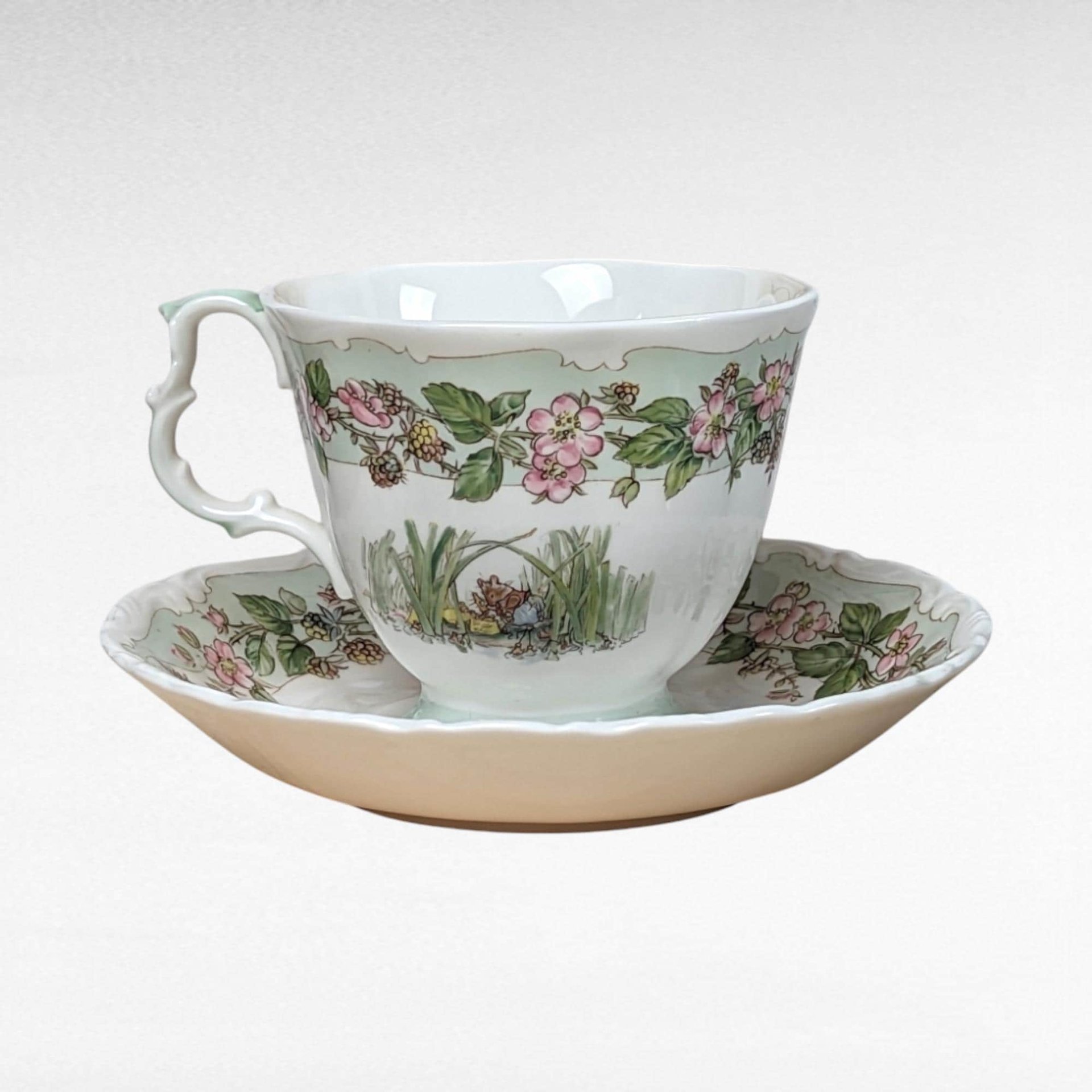 Royal Doulton Brambly Hedge "Summer" Cup and Saucer, Vintage Teacup,  Jill Barklem, Collectible China, Gift for Tea Lovers