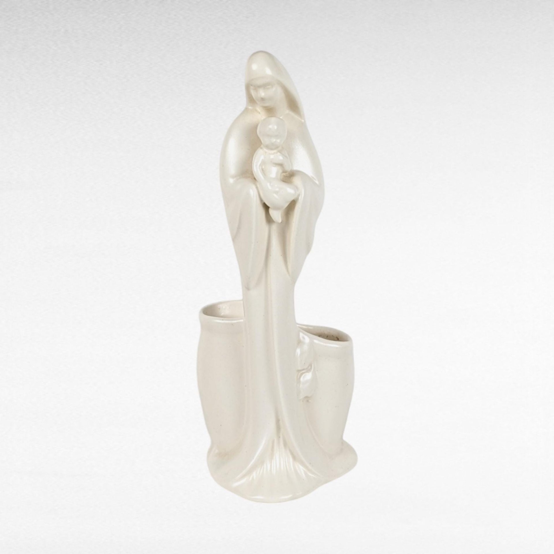 Vintage Haeger Madonna and Child Planter, Religious Art Pottery, Mid-Century Modern Planter,  Unique Home Decor, Mother's Day Gift
