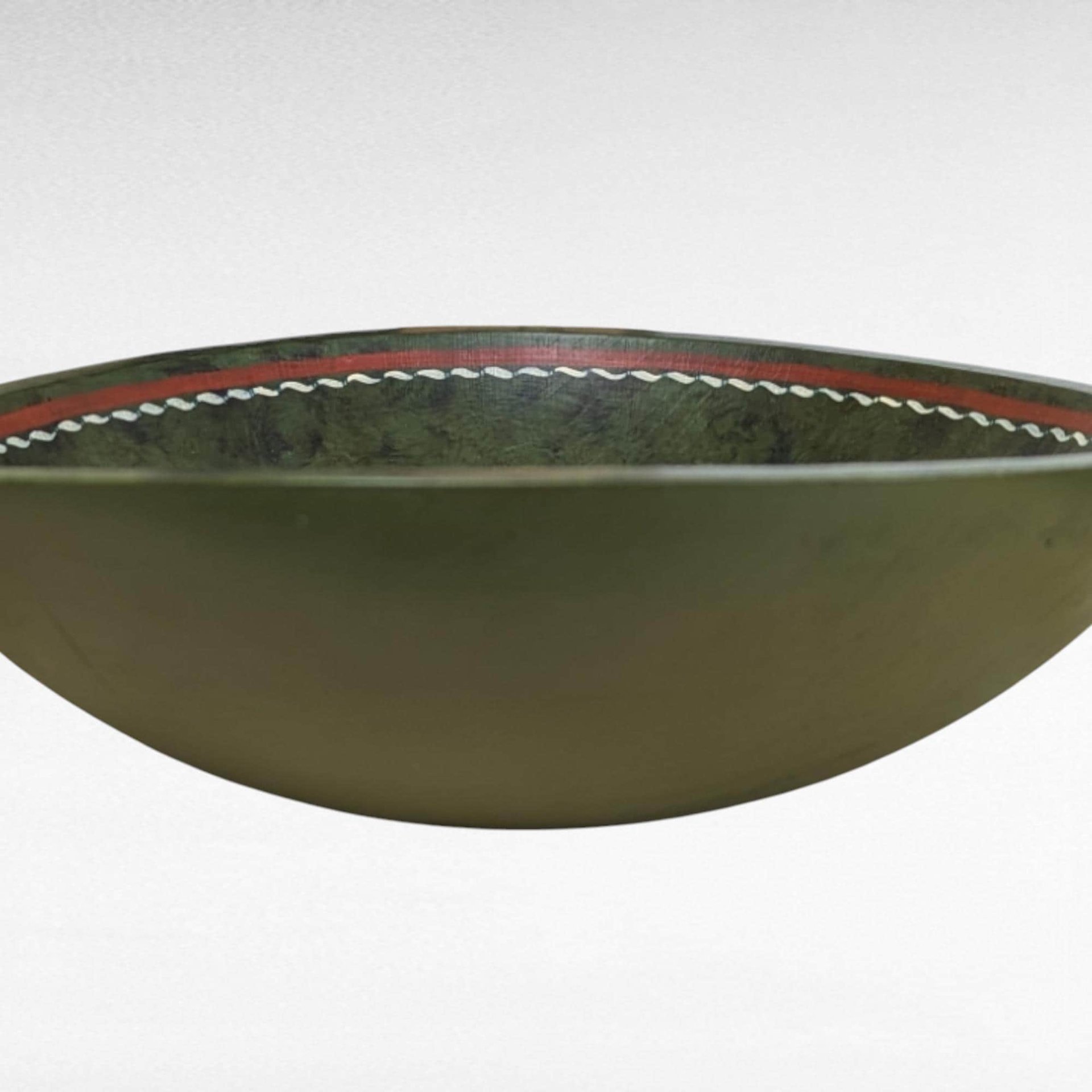 Hand Painted Wooden Bowl, Decorative Bowl, Floral Design, Art Bowl, Centerpiece Bowl, Serving Bowl, Wooden Decor