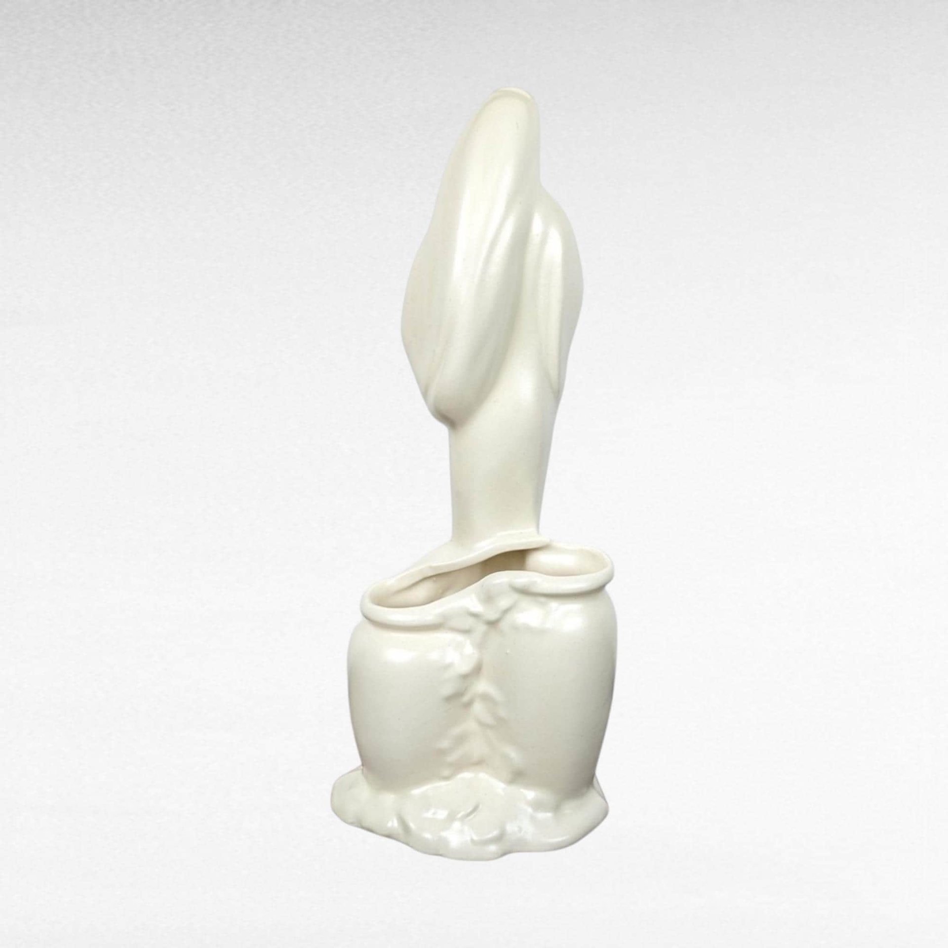 Vintage Haeger Pottery Madonna with Child Planter, White Ceramic Planter, Religious Figurine, Mid-Century Modern Decor
