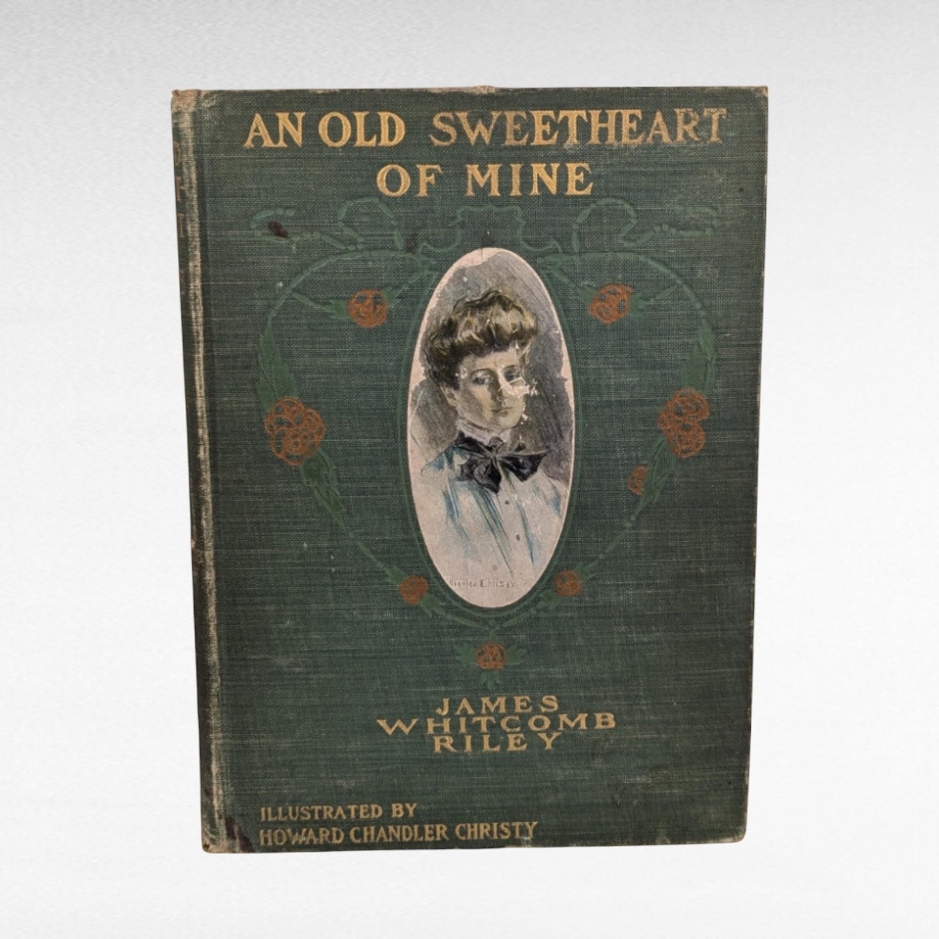 1902 Antique Poetry Book, An Old Sweetheart of Mine, James Whitcomb Riley, Illustrated by Howard Chandler Christy, The Bobbs-Merrill