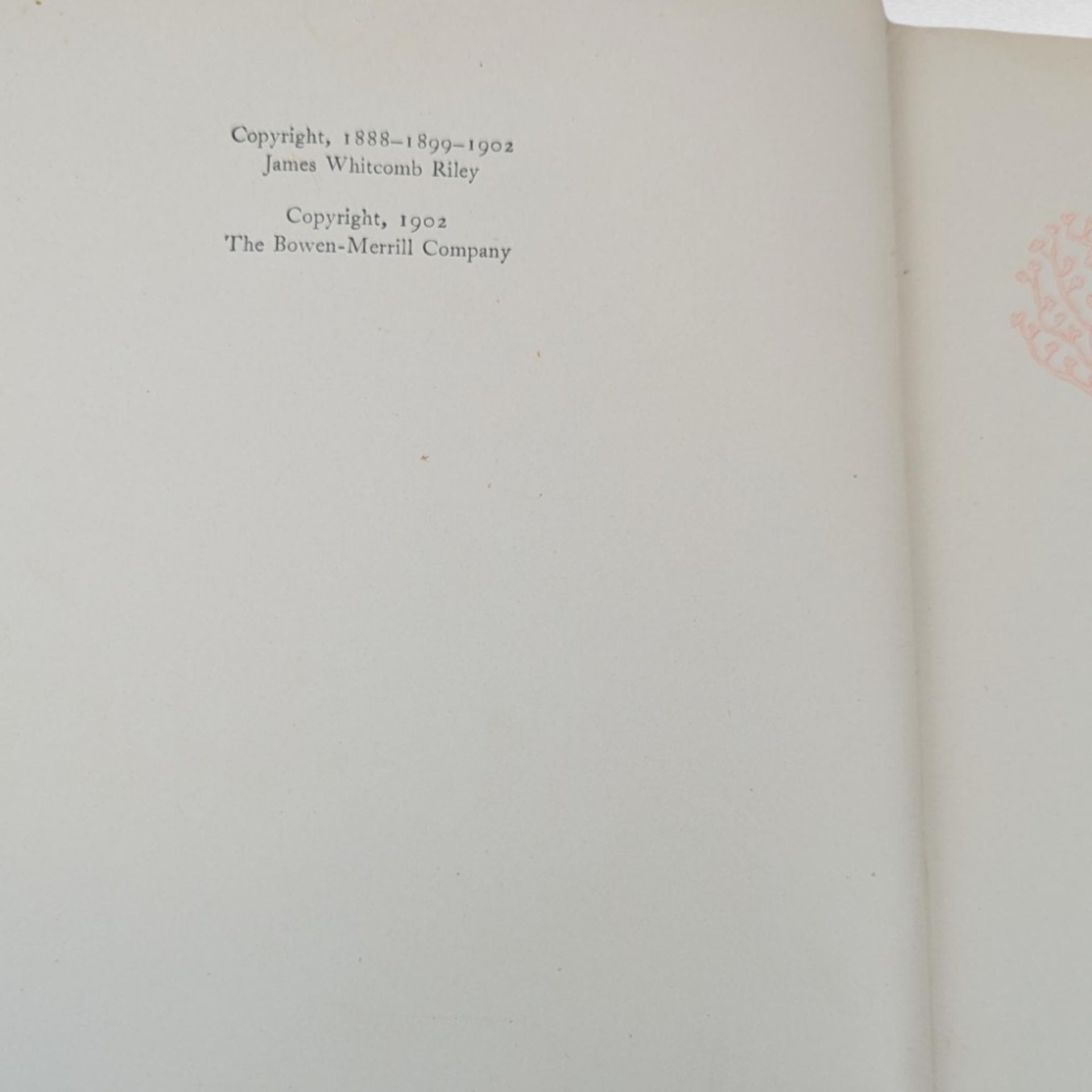 1902 Antique Poetry Book, An Old Sweetheart of Mine, James Whitcomb Riley, Illustrated by Howard Chandler Christy, The Bobbs-Merrill