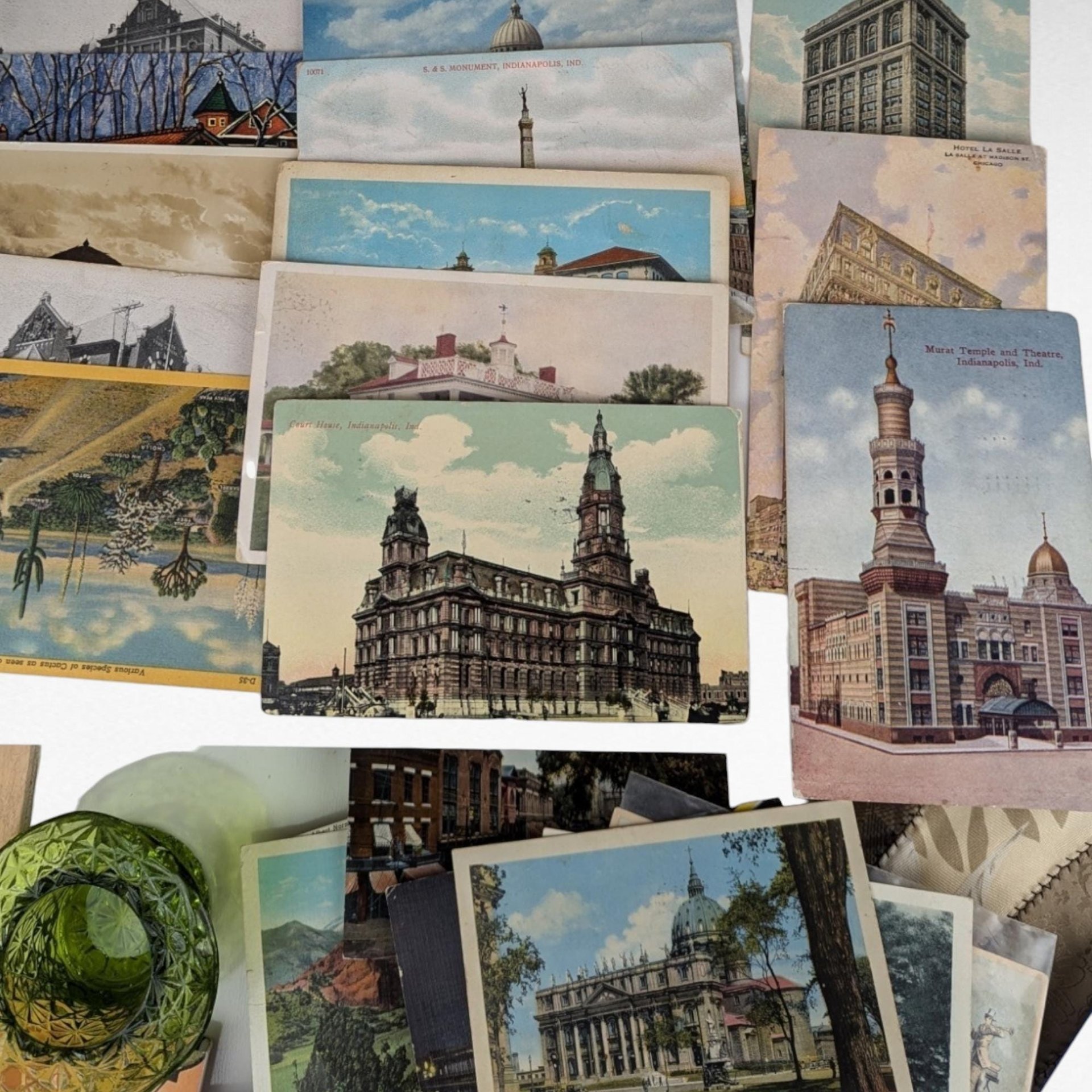 Grab Bag of 40 Vintage Postcards, Assorted Locations, Travel Memories, Ephemera Lot, Postcard Collection, Junk Journal, Mixed Postcards
