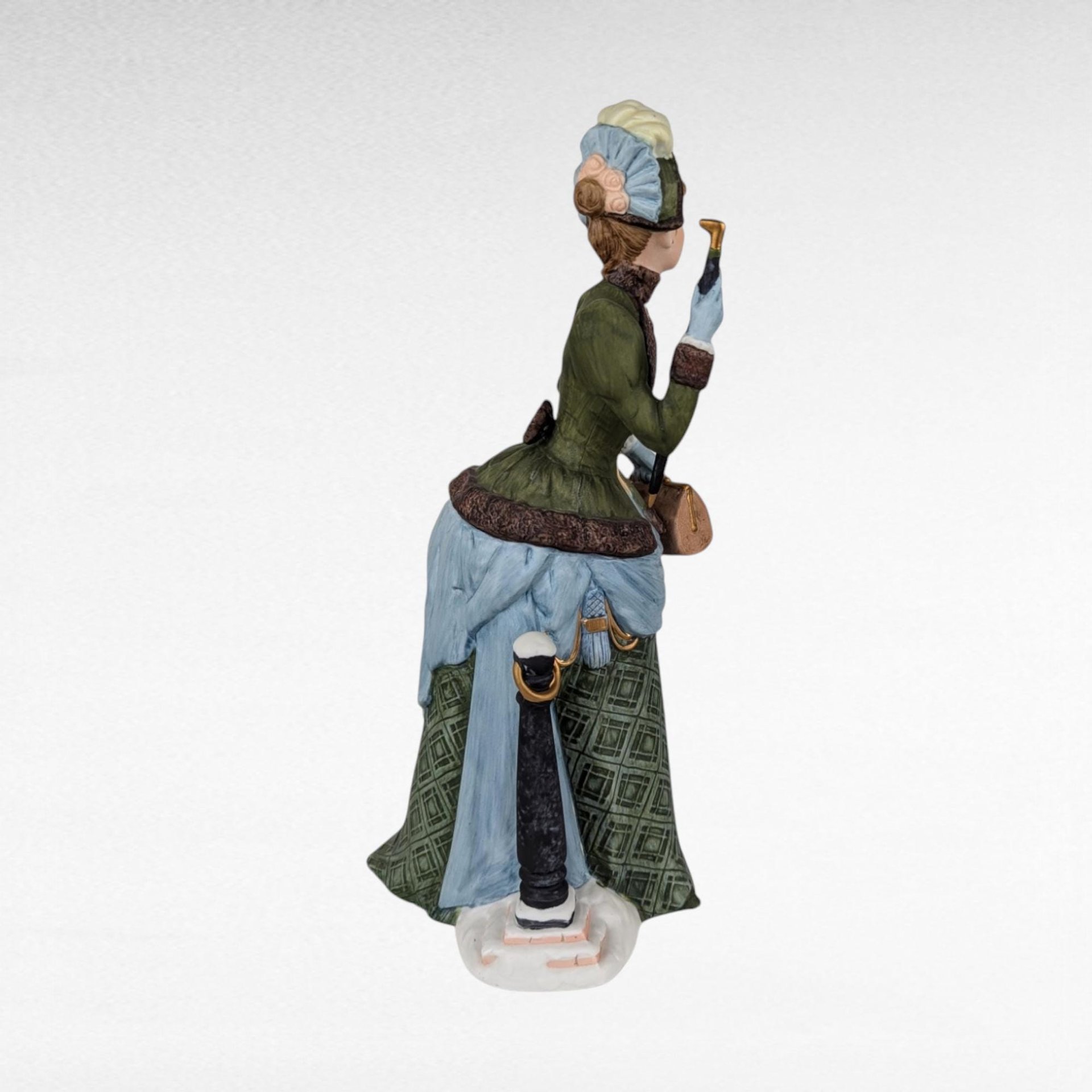 1987 Avon Presidents Club Mrs. Albee Award Figurine, Vintage Avon Collectible, Woman with Umbrella, Sales Achievement Award