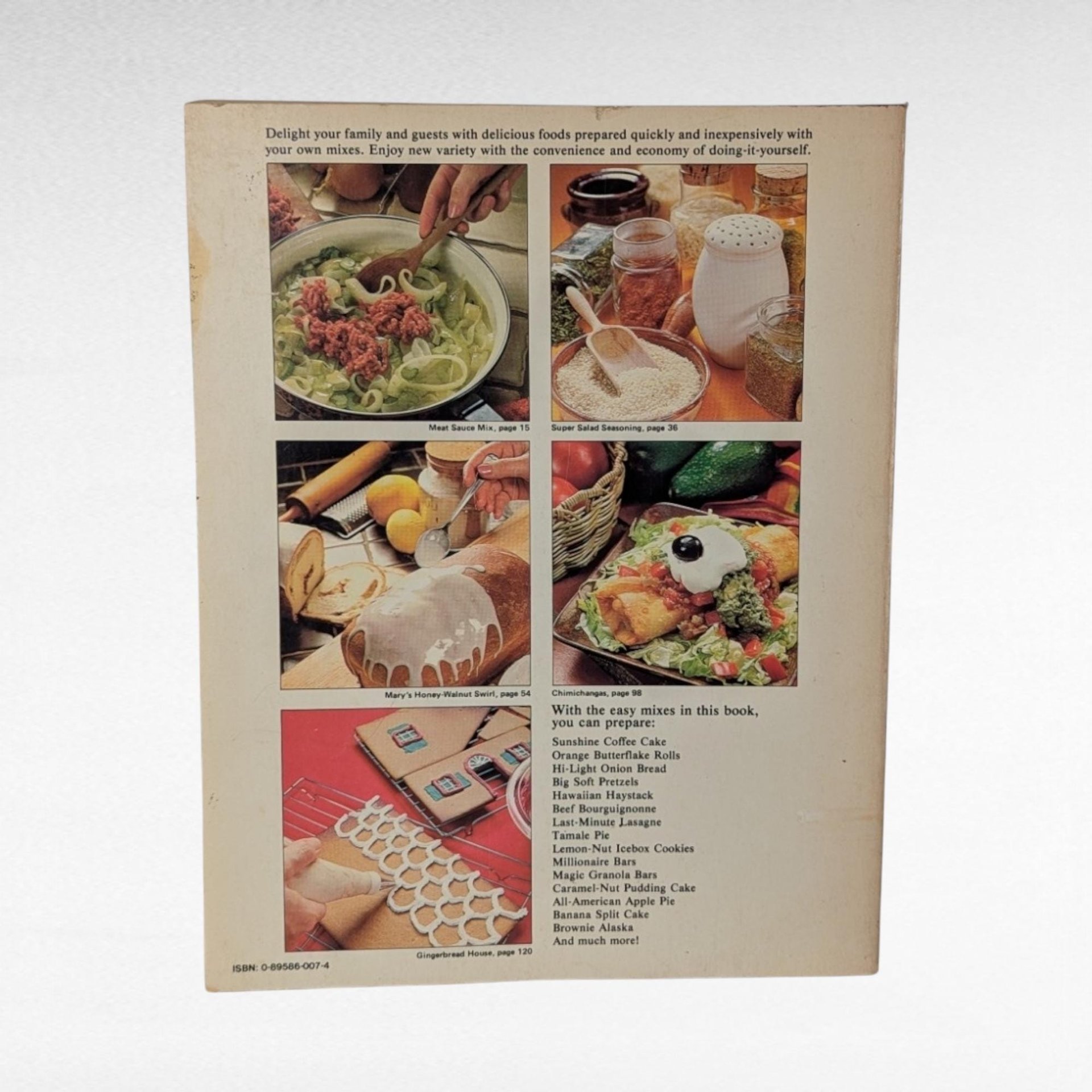 1978 Make-A-Mix Cookery Cookbook, Vintage Cookbook, DIY Food Mixes,  HPBooks, Retro Recipes,  Baking and Cooking, Kitchen Nostalgia