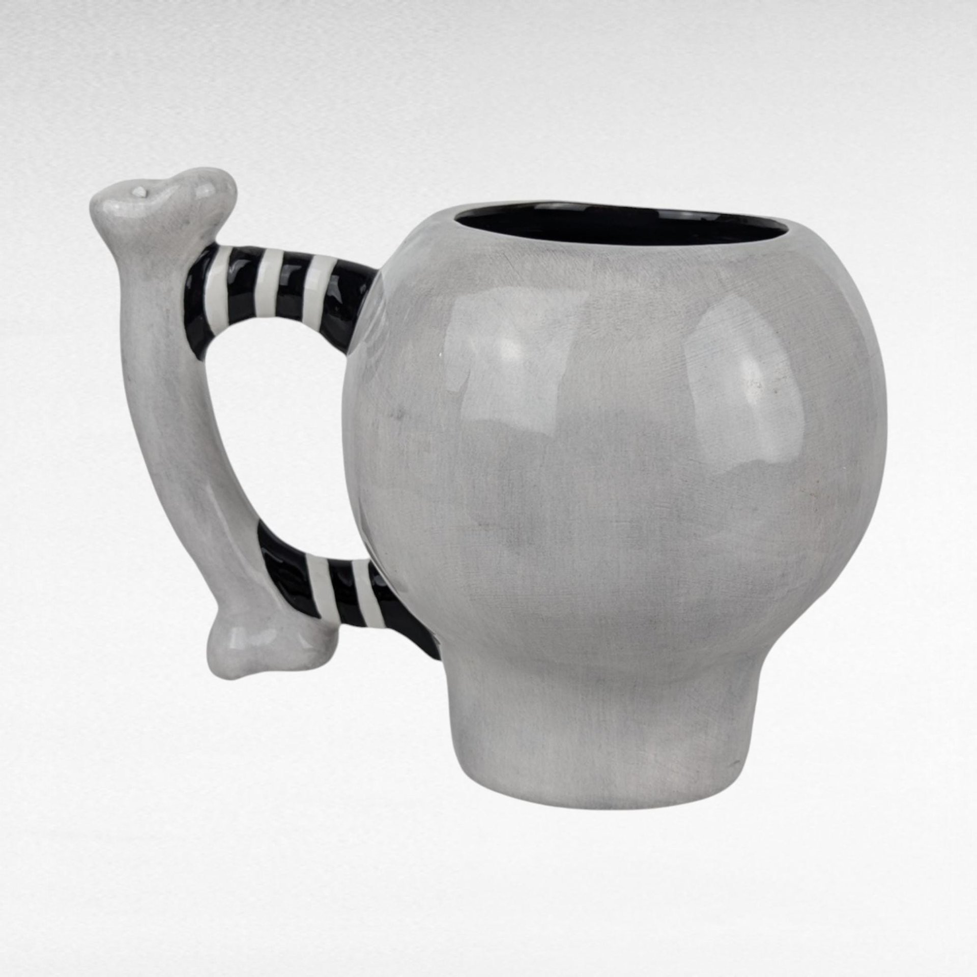2002 Dept 56 Googly Eye Skull Mug, Halloween Mug, Spooky Decor, Novelty Mug, Collectible Mug, Gift for Halloween Lover