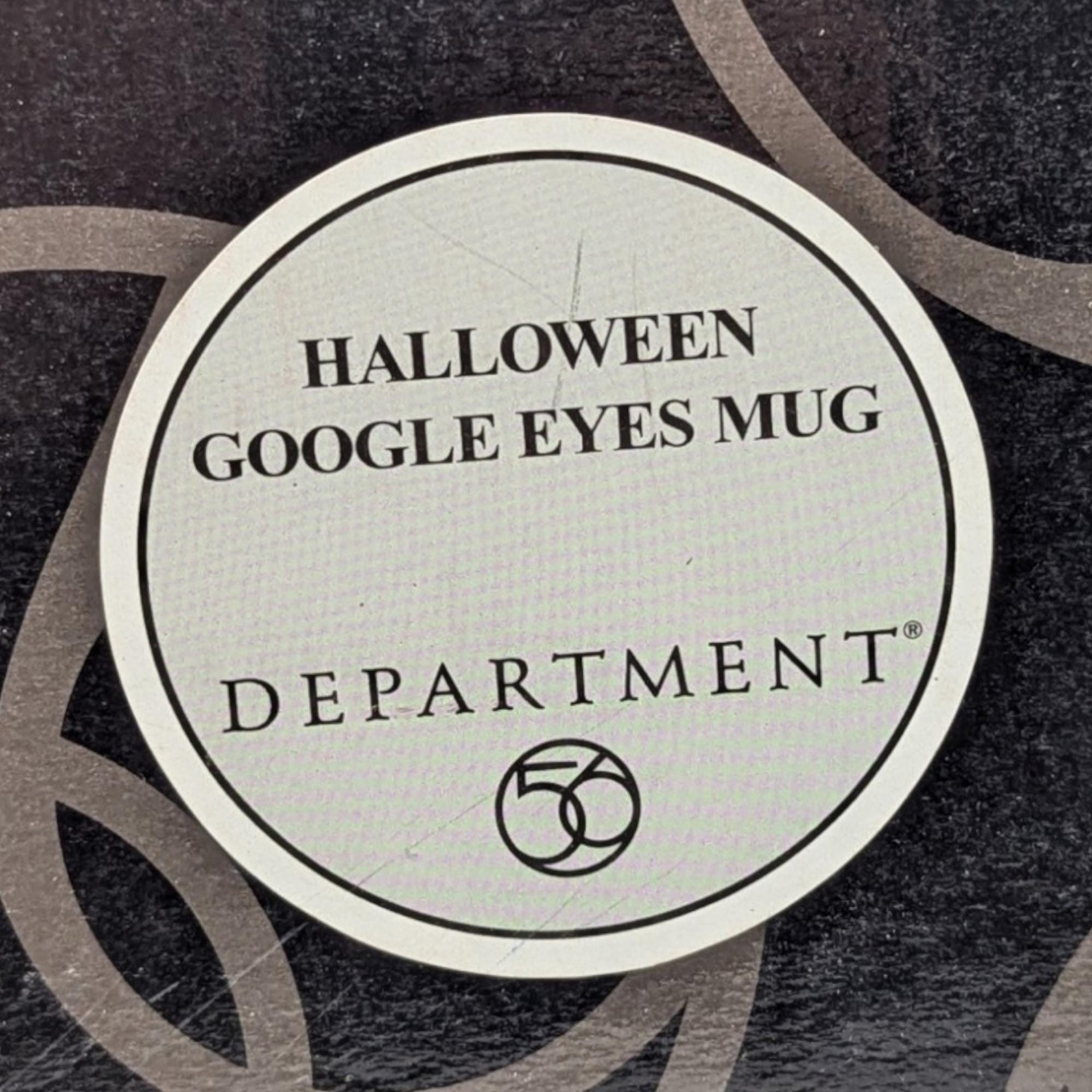 2002 Dept 56 Googly Eye Skull Mug, Halloween Mug, Spooky Decor, Novelty Mug, Collectible Mug, Gift for Halloween Lover