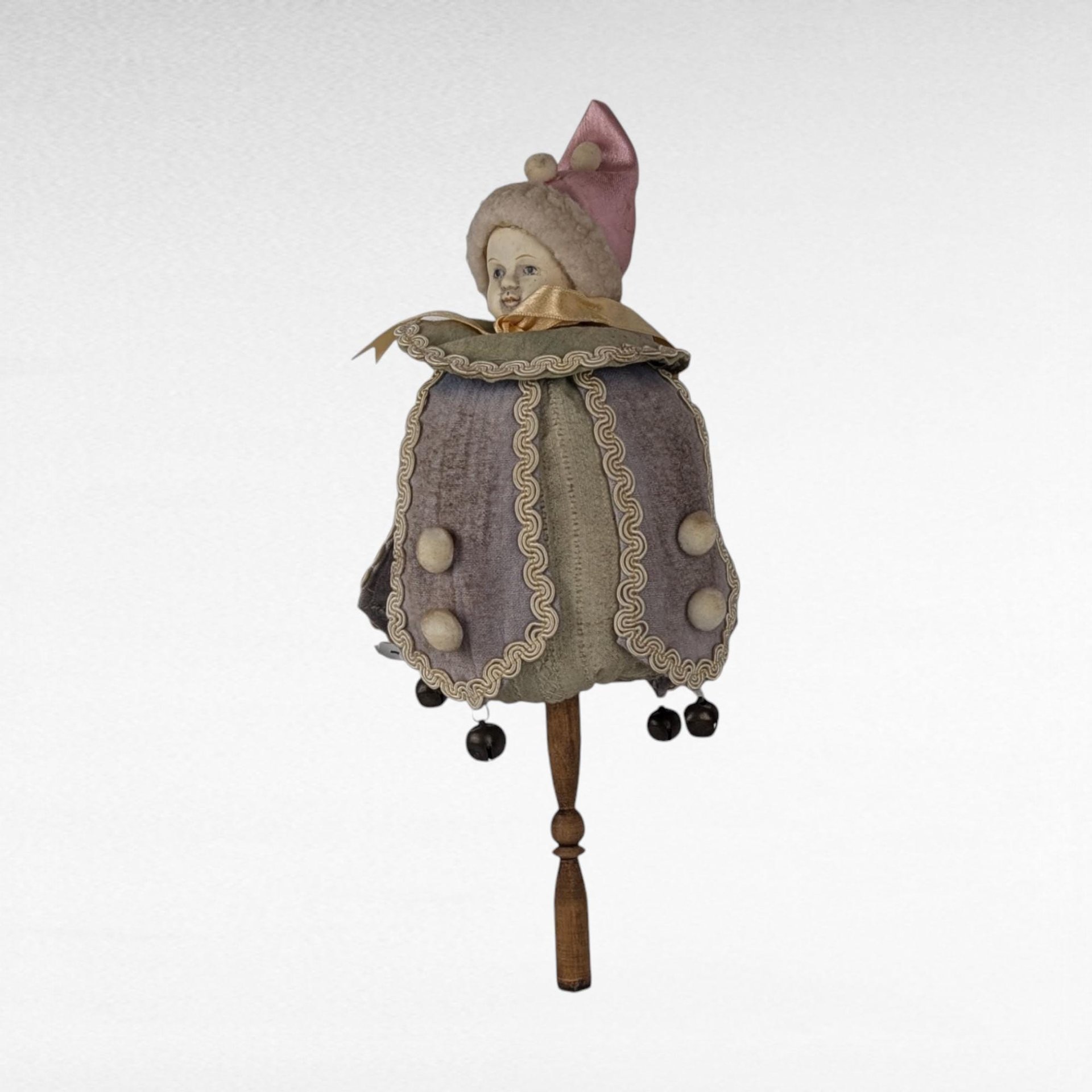 Antique German Marotte Doll, Jester Doll, Whimsical Doll, Collectible Doll, Unique Doll, Antique Toy, Nursery Decor