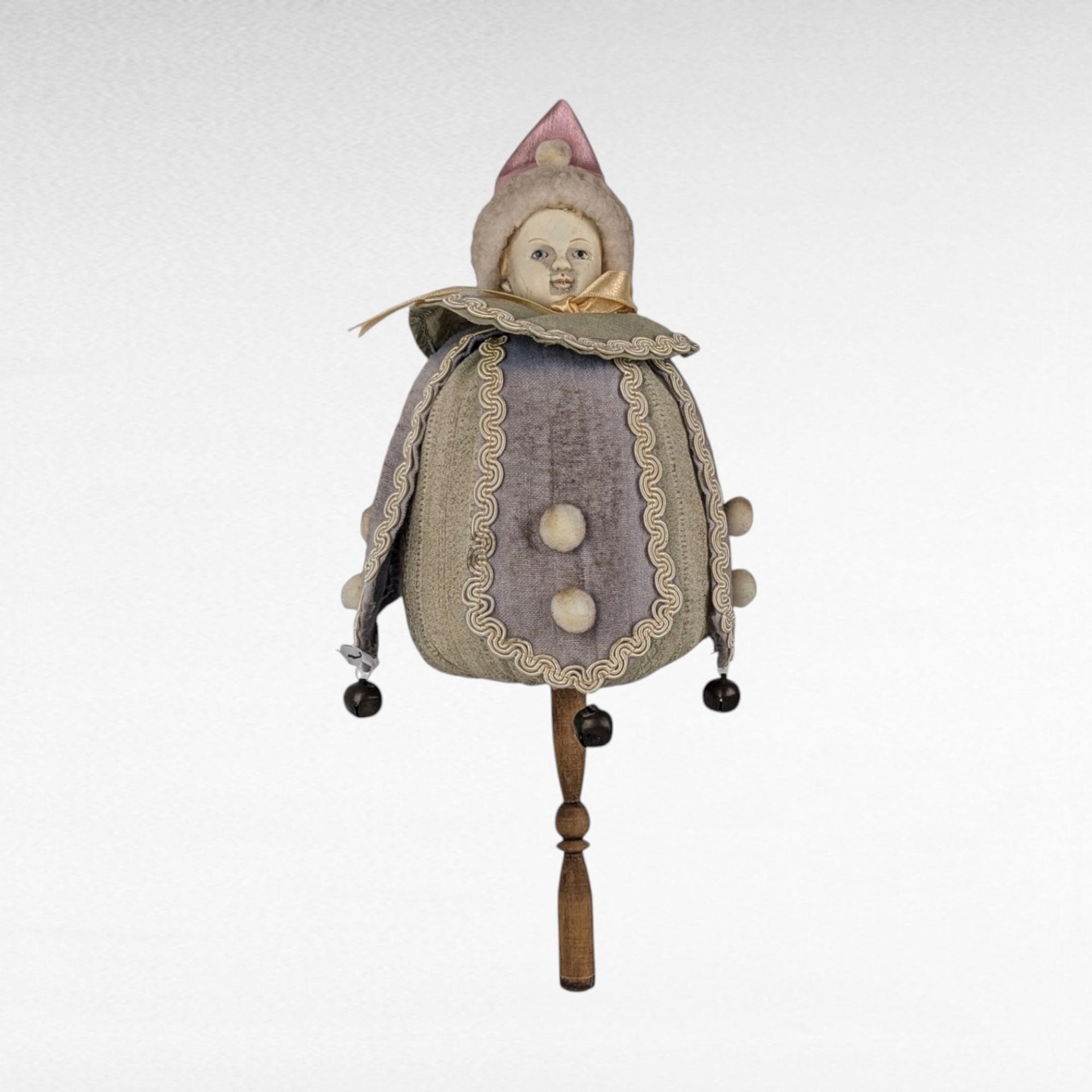 Antique German Marotte Doll, Jester Doll, Whimsical Doll, Collectible Doll, Unique Doll, Antique Toy, Nursery Decor