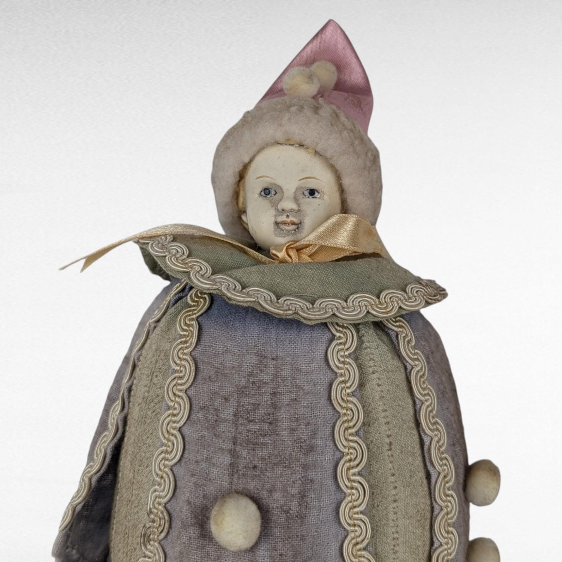 Antique German Marotte Doll, Jester Doll, Whimsical Doll, Collectible Doll, Unique Doll, Antique Toy, Nursery Decor