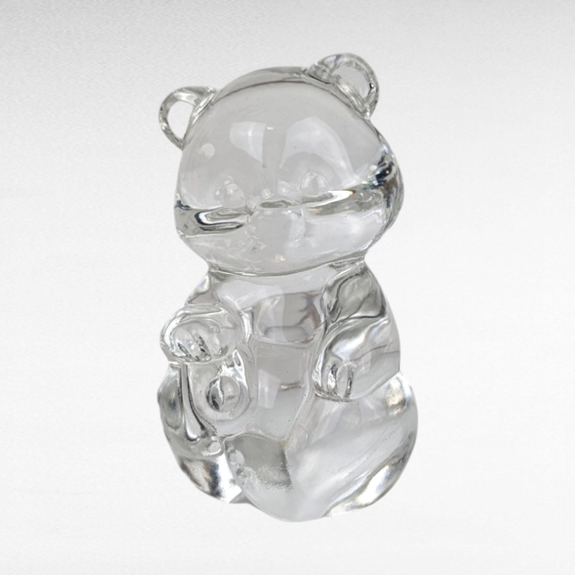 Vintage Fenton Clear Glass Bear Figurine, Crystal Bear, Collectible Figurine, Glass Animal, Home Decor, Paperweight, Gift for Bear Lover