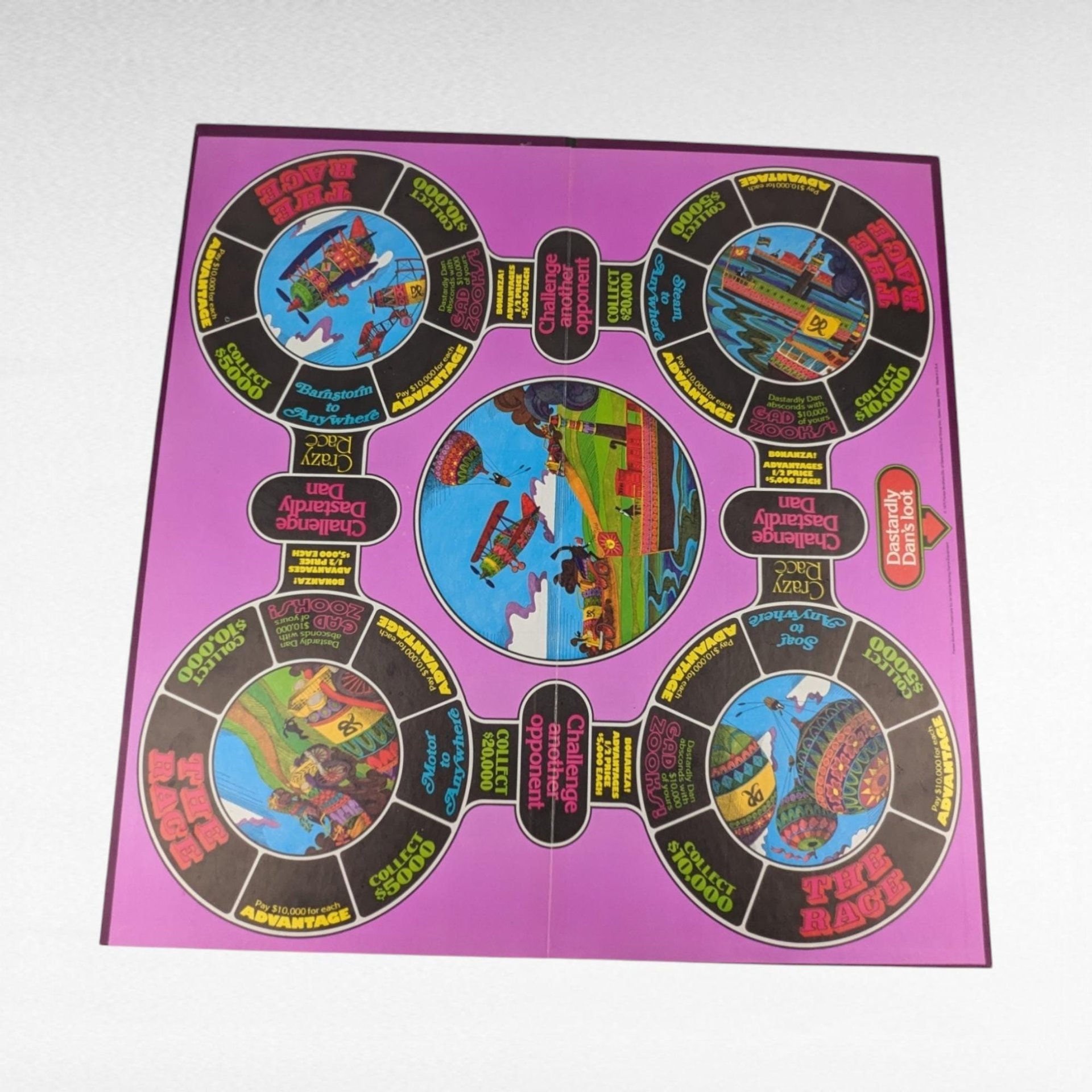Vintage 1975 The Magnificent Race Game by Parker Brothers | Retro Family Board Game | Missing 1 Arrow | Fun for Collectors