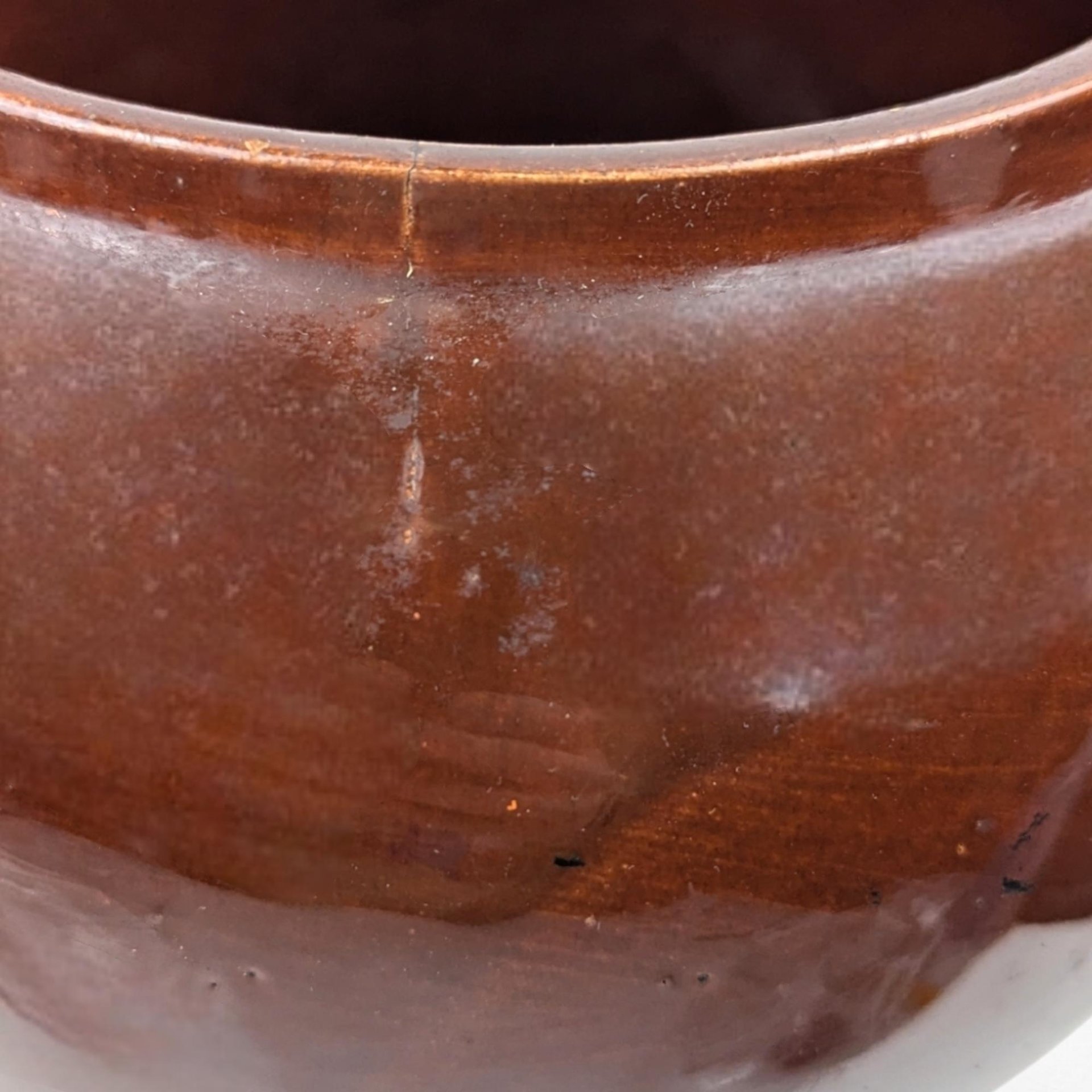 Vintage Watt Pottery Bean Pot 76 with Lid, 6.5" Tall, Brown Crock, Kitchen Decor, Farmhouse Style, Collectible Stoneware