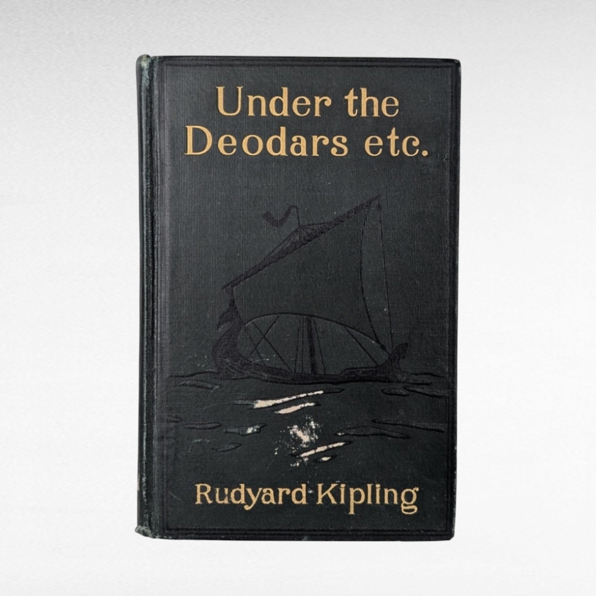 1916 Rudyard Kipling Under the Deodars etc., Antique Hardcover Book, Short Stories, British India, Collectible Book