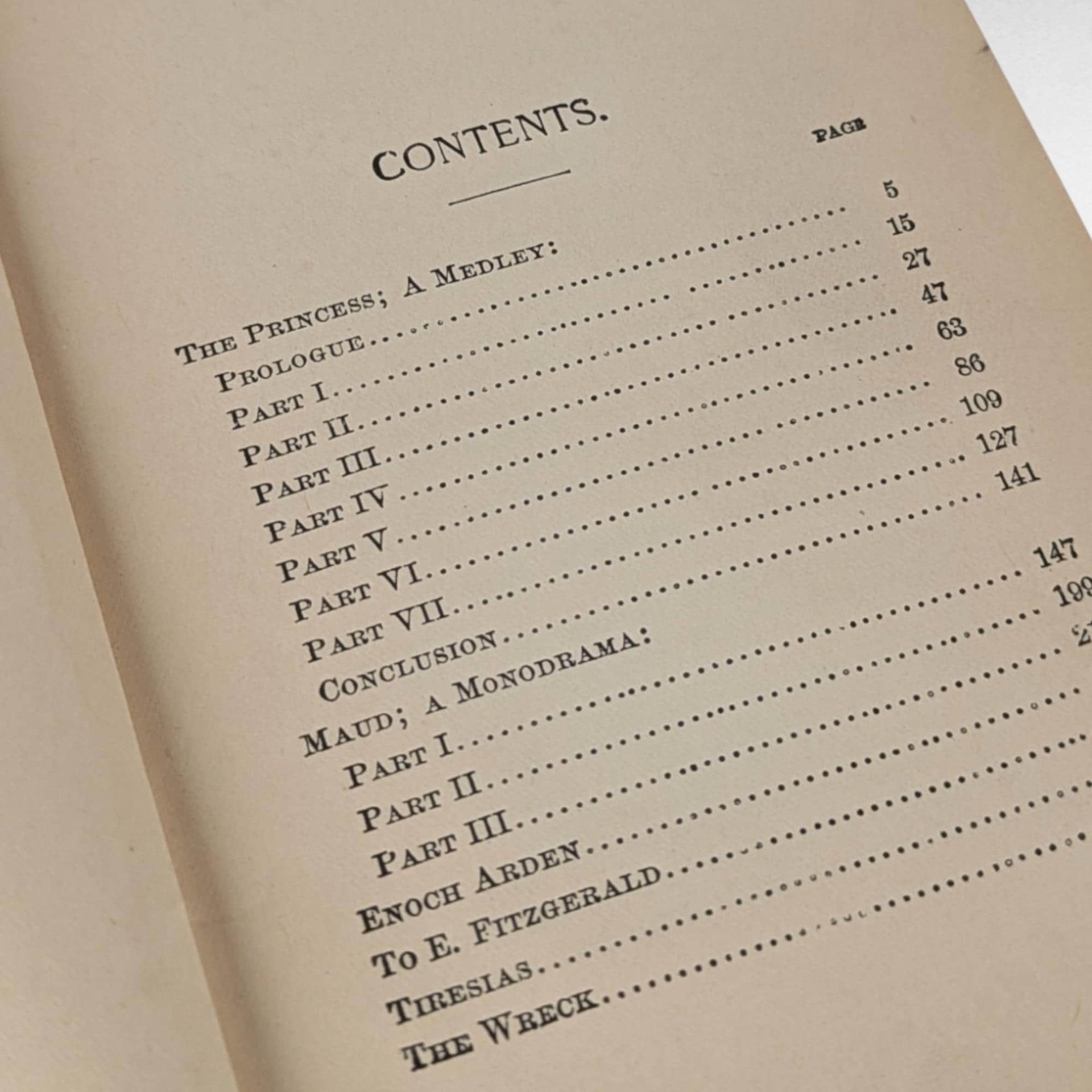 Antique Alfred Lord Tennyson The Princess Maud and Other Poems, Hardcover Book, Poetry,  Collectible Book, Vintage Literature