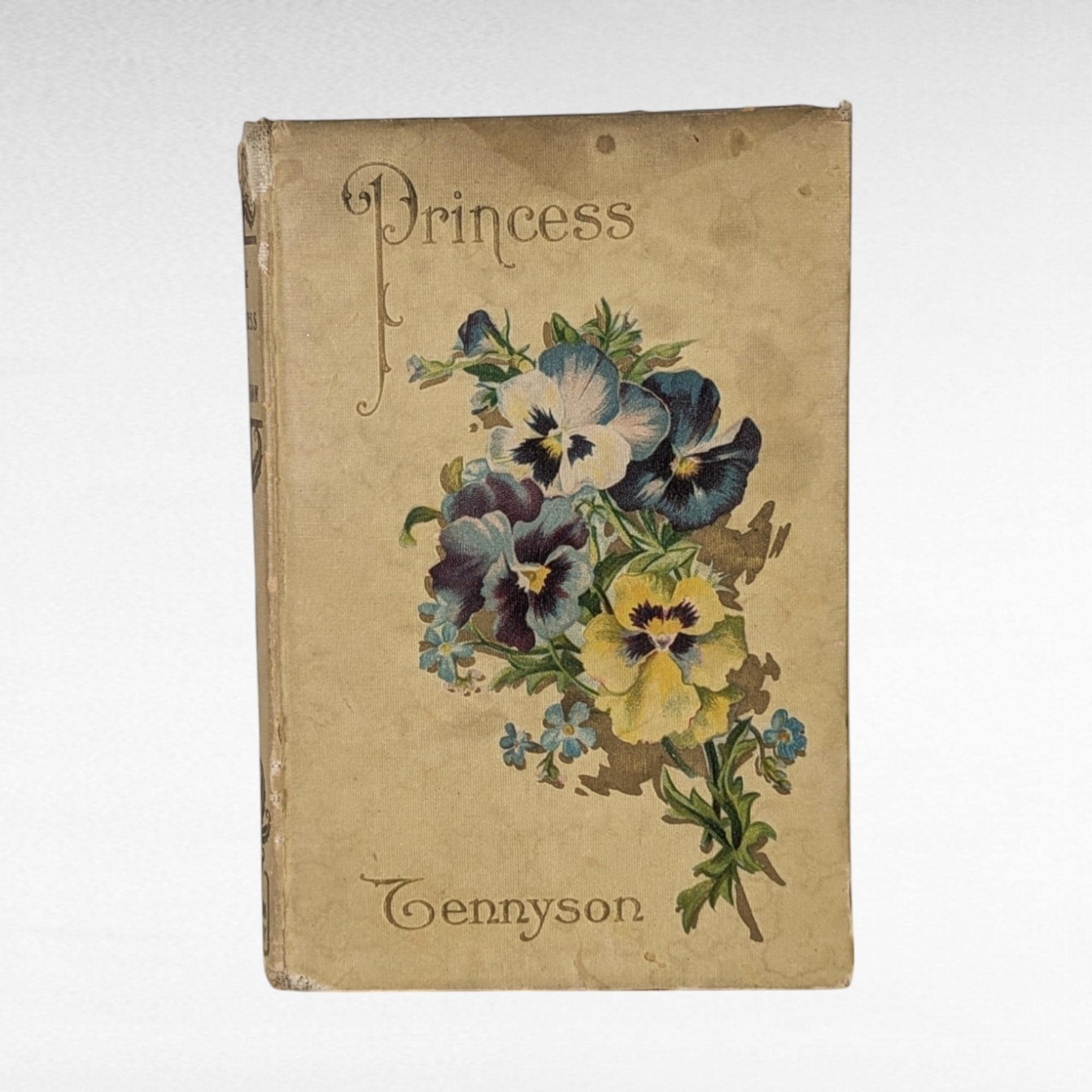 Antique Alfred Lord Tennyson The Princess Maud and Other Poems, Hardcover Book, Poetry,  Collectible Book, Vintage Literature