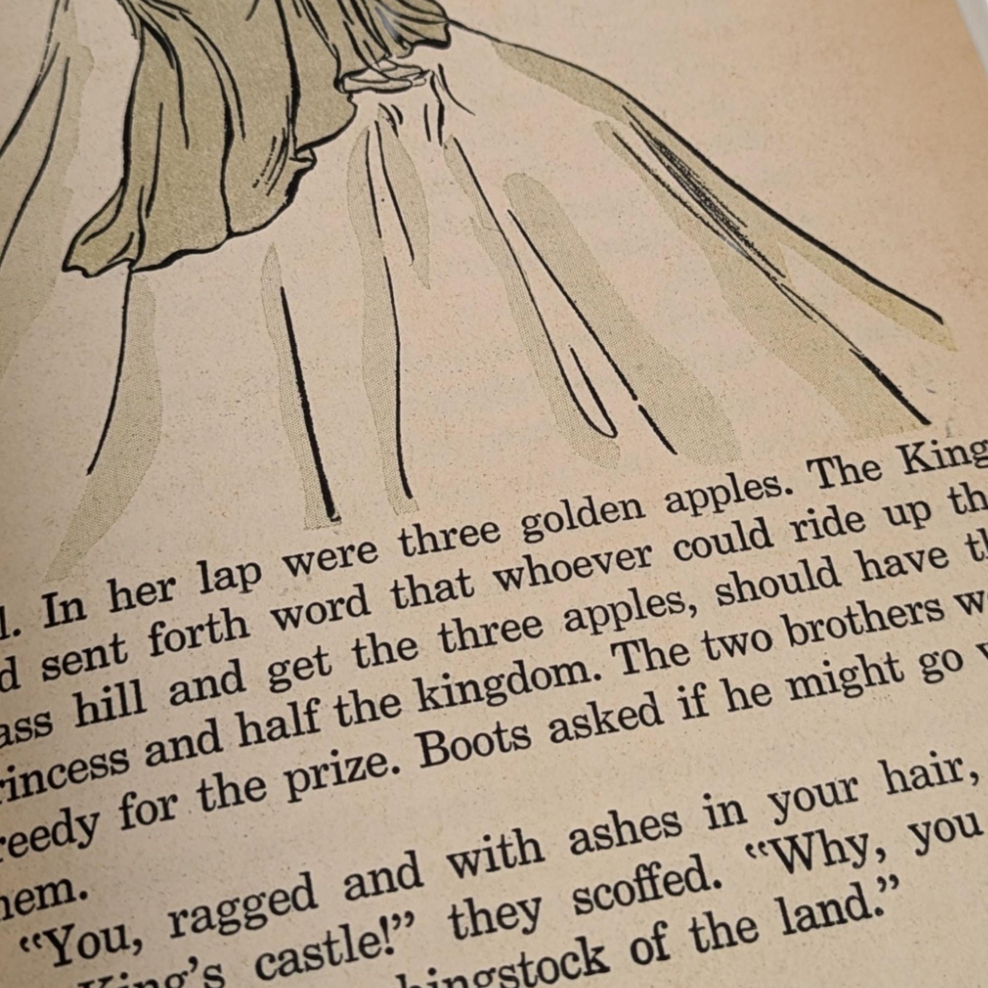 1950 Fairy Tales, Illustrated Children's Book, Hardcover Fairy Tales, Vintage Children's Book,  Katharine Gibson, Isobel Read